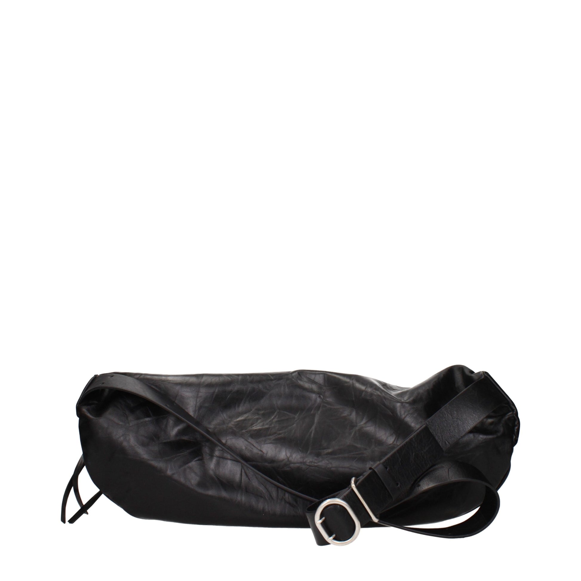 Jil Sander Black Leather Backpack