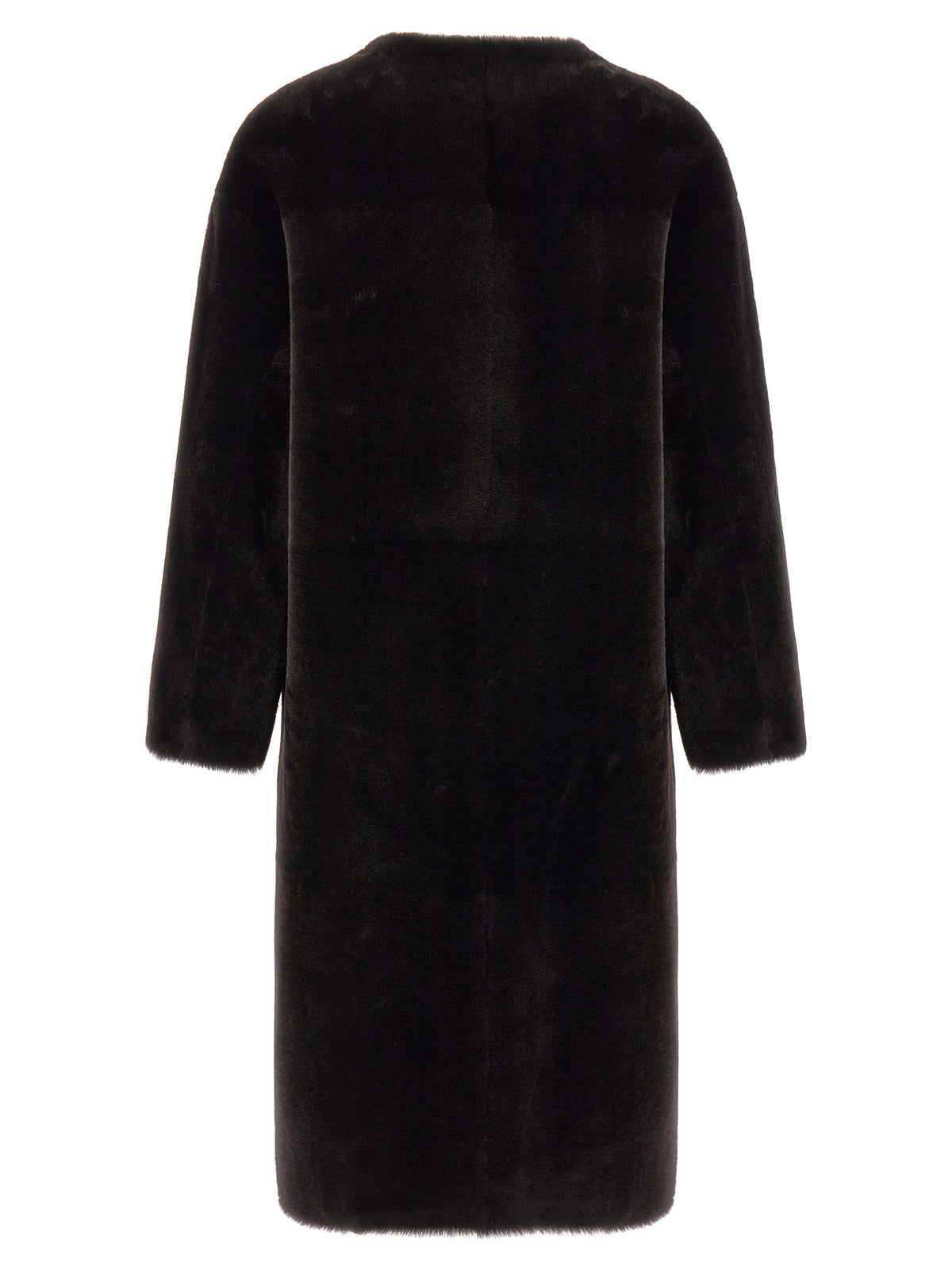 BLANCHA Brown Lamb Fur Coat