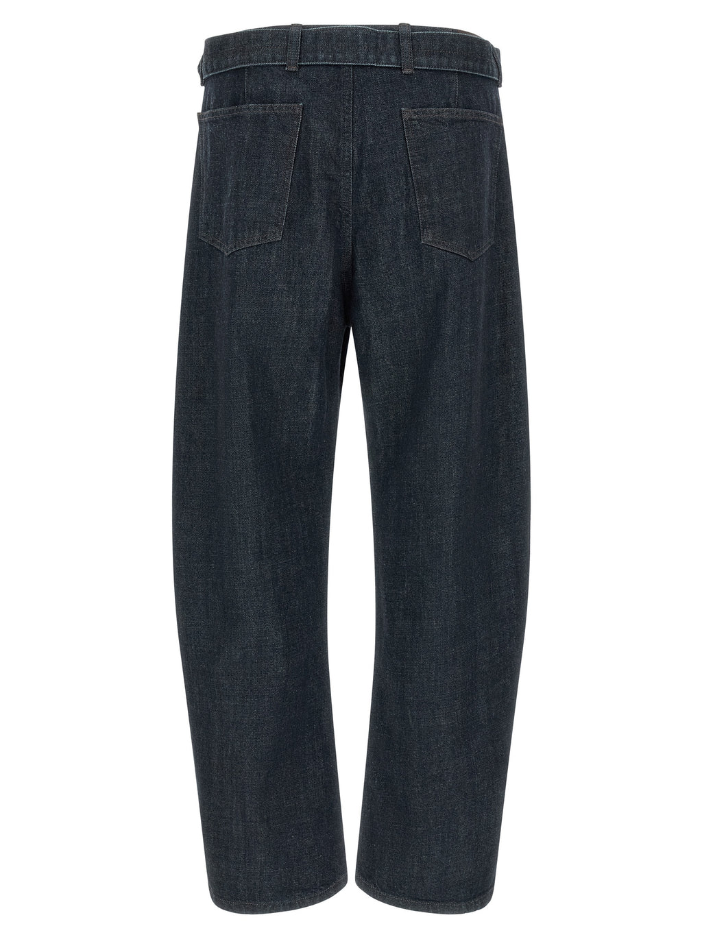 Lemaire Blue Cotton Tapered Jeans