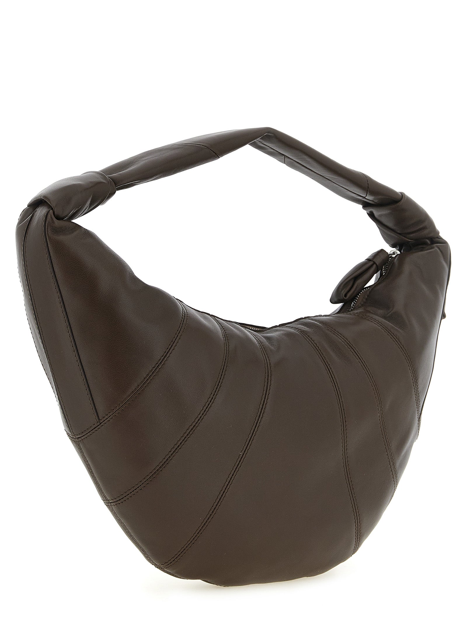 Lemaire Brown Lamb Leather Shoulder Bag
