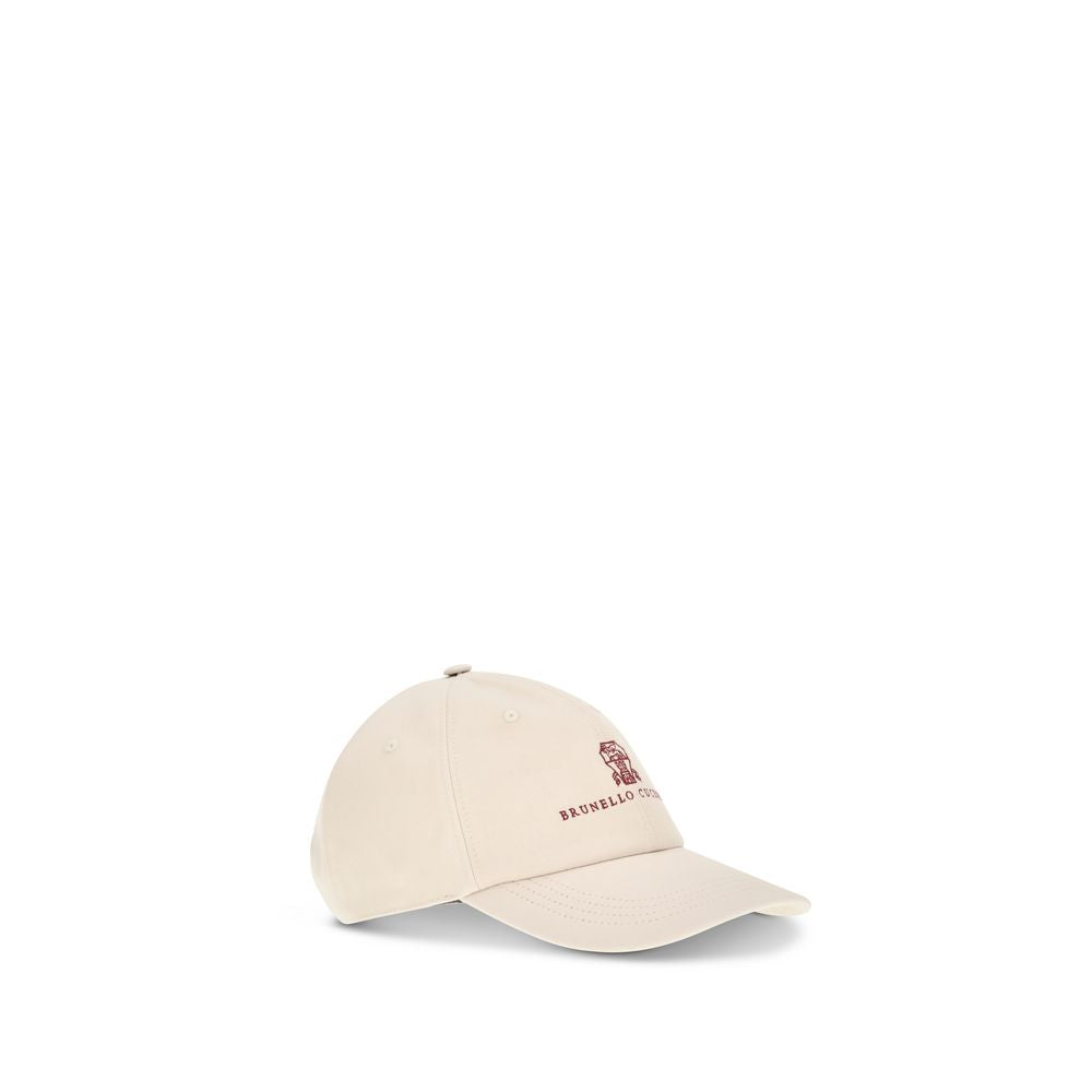 Brunello Cucinelli Beige Cotton Cap (Baseball Hat)