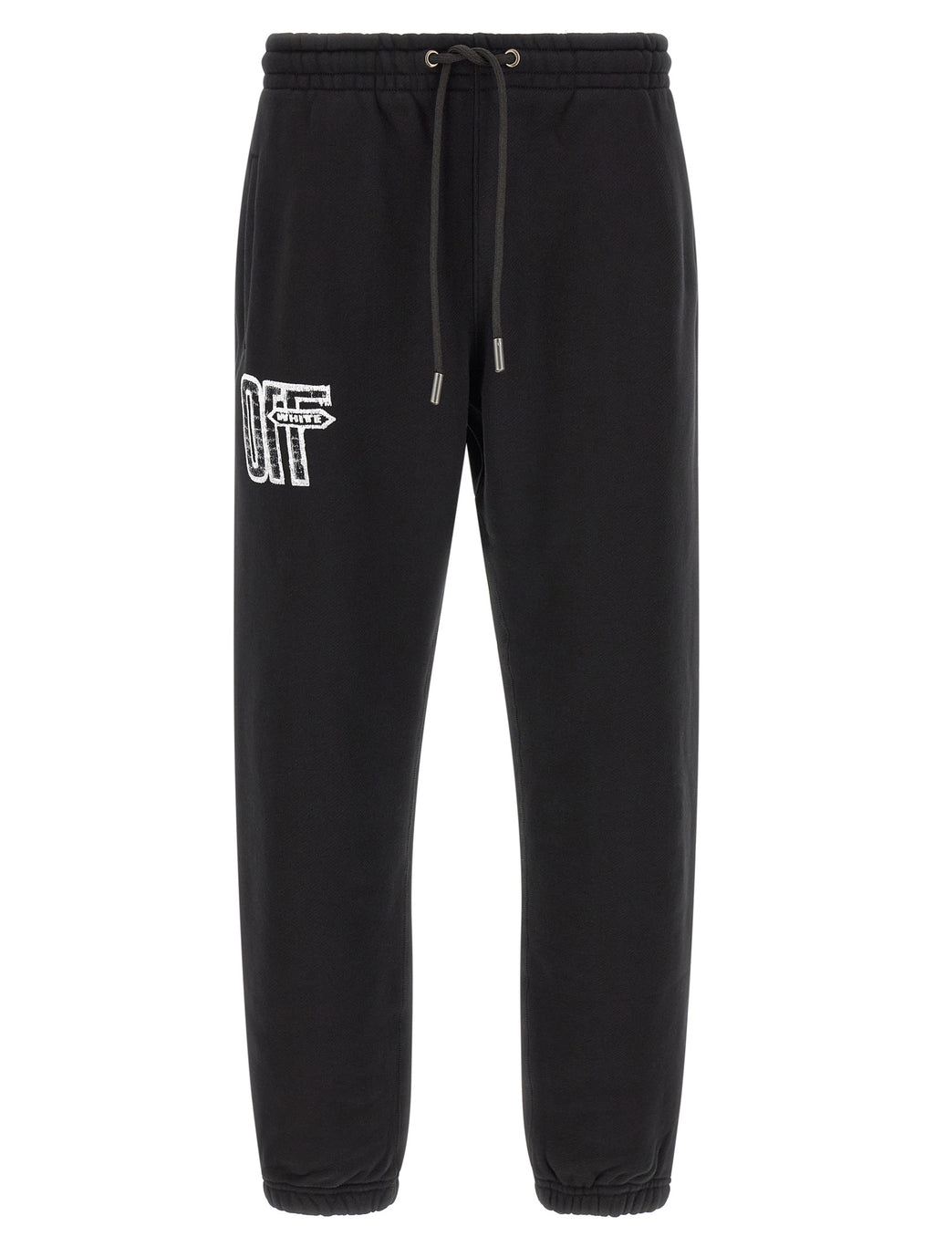 Off-White Black Cotton Joggers (Workout Pants)