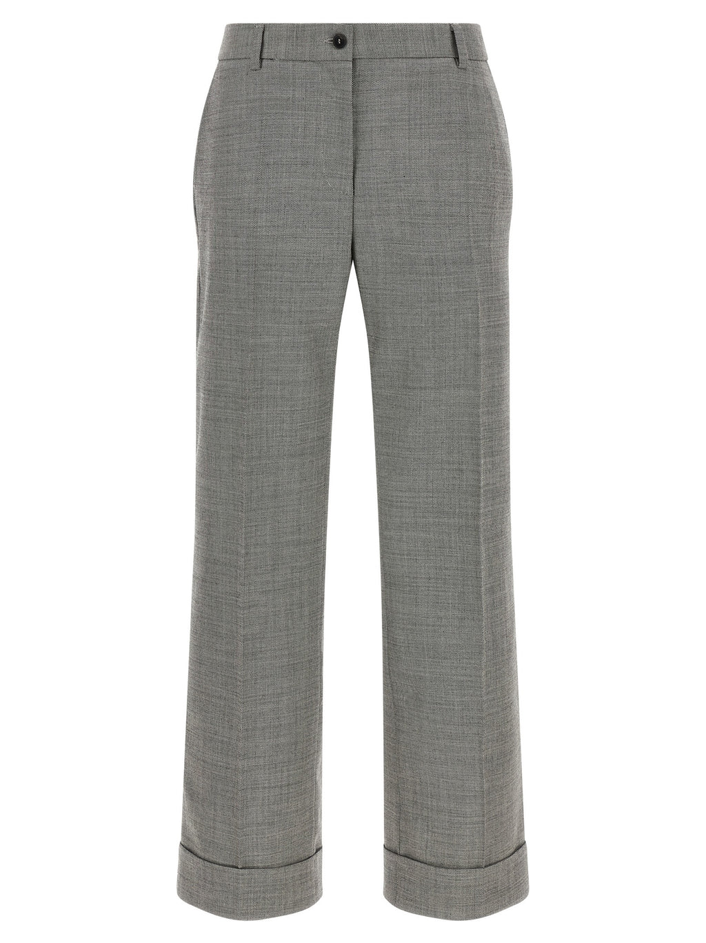 Alberto Biani Gray Wool Flared Pants