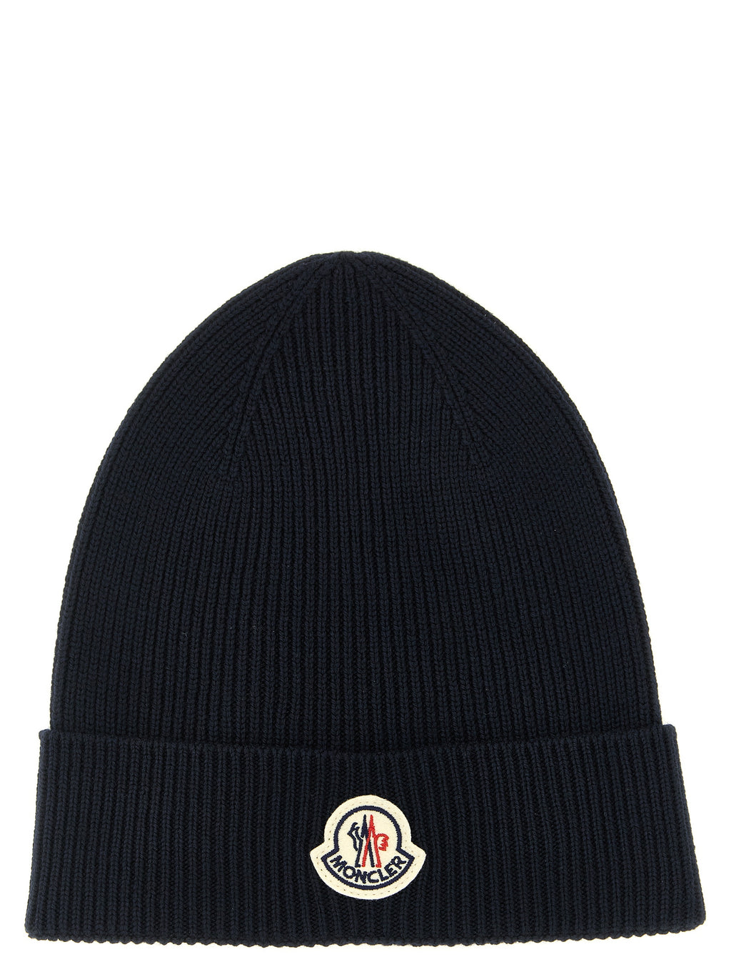 Moncler Blue Virgin Wool Beanie