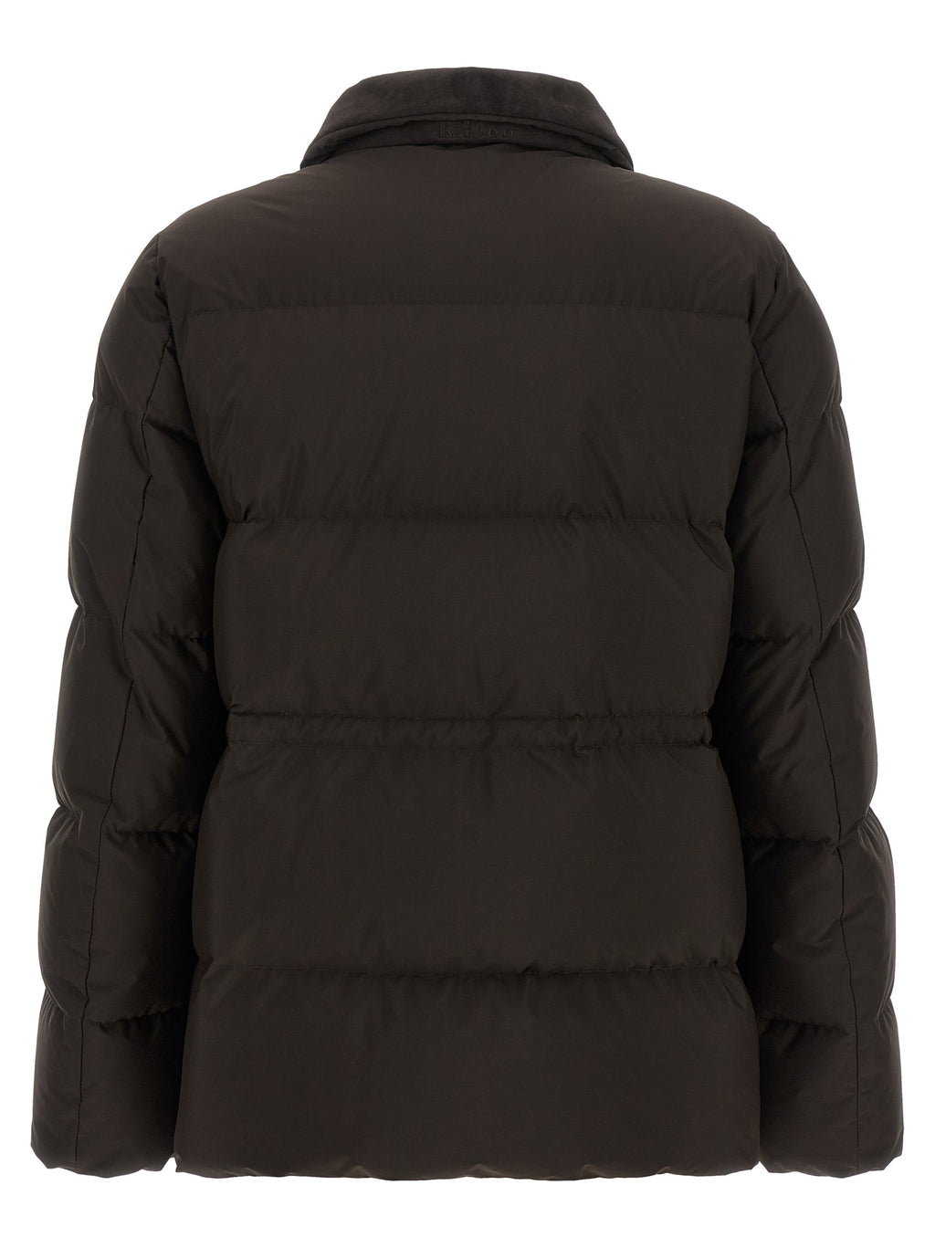 Kiton Brown Polyamide Full-Length Jacket