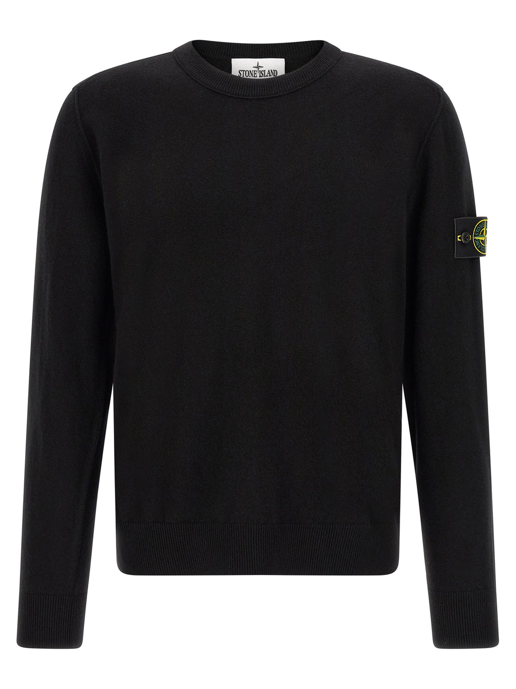 Stone Island Black Virgin Wool Cardigan