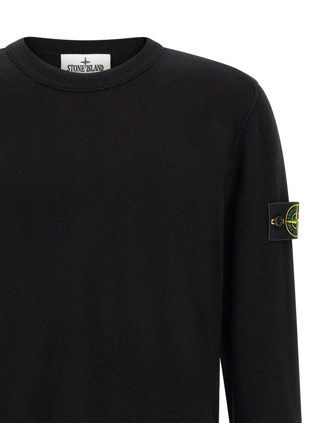 Stone Island Black Virgin Wool Cardigan