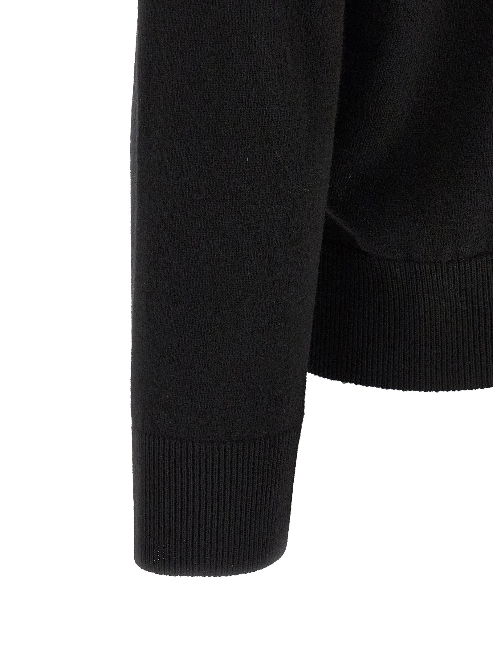 Stone Island Black Virgin Wool Cardigan