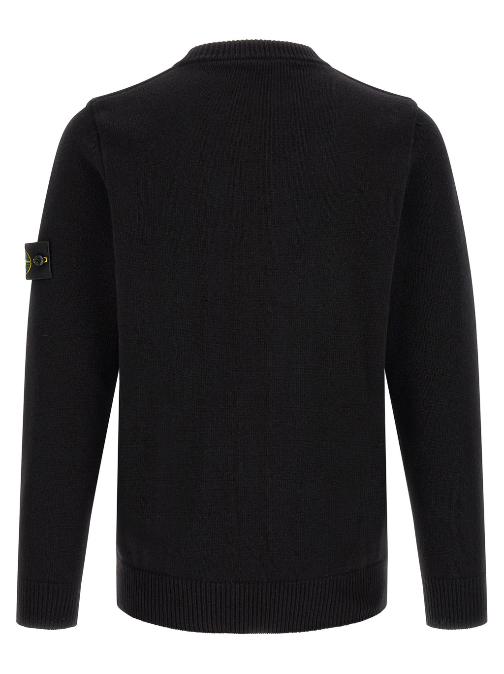 Stone Island Schwarzer Cardigan aus Schurwolle
