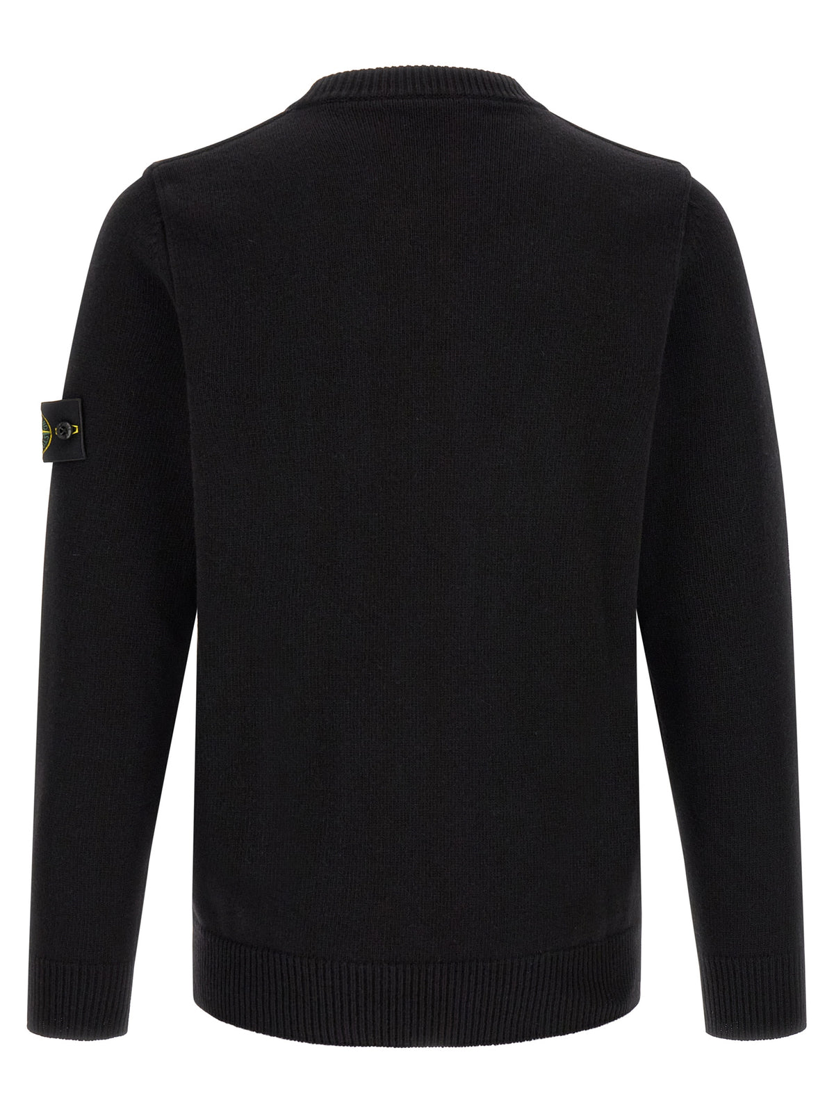 Stone Island Schwarzer Cardigan aus Schurwolle