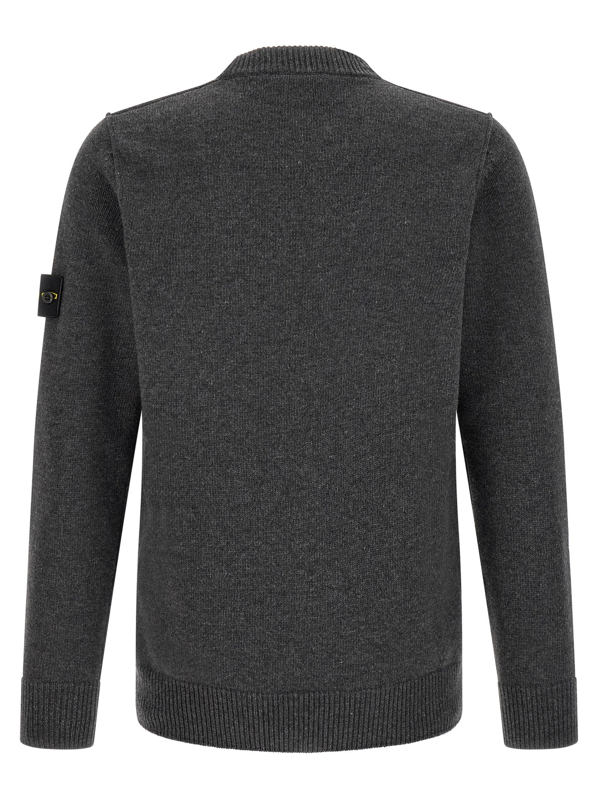 Stone Island Cardigan aus grauer Schurwolle