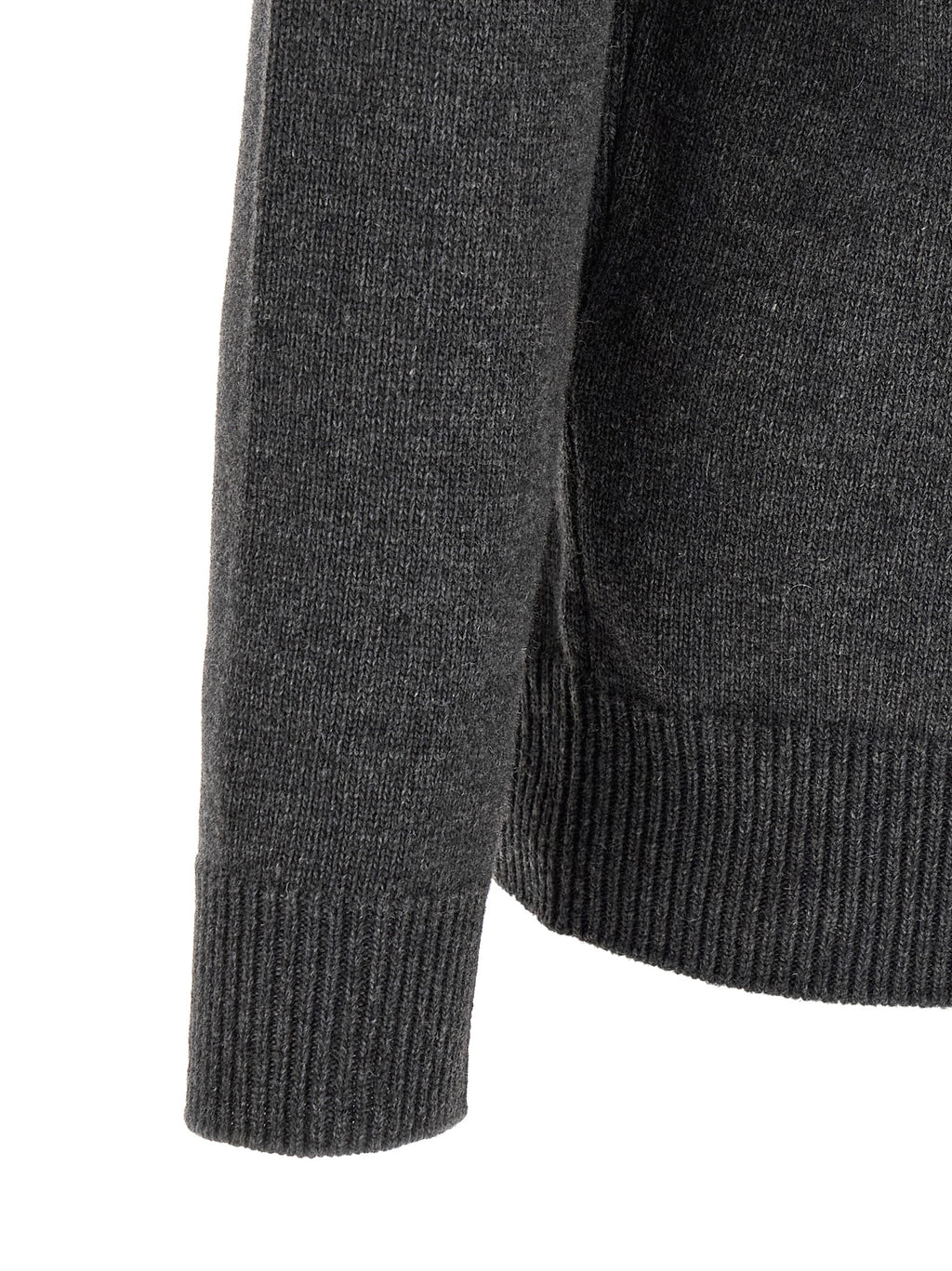 Stone Island Cardigan aus grauer Schurwolle