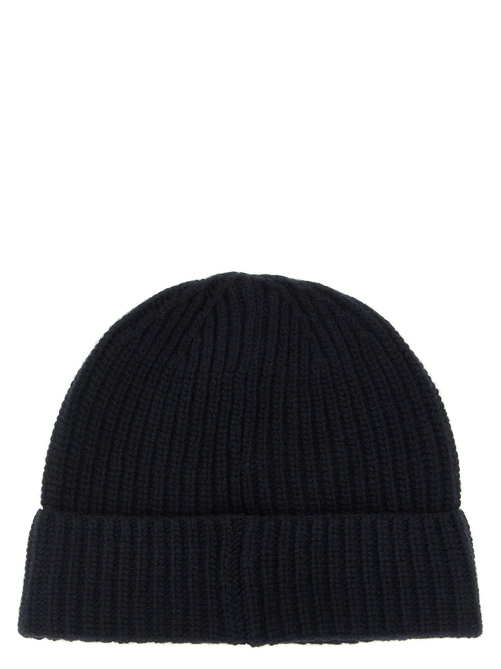 Stone Island Blue Virgin Wool Beanie