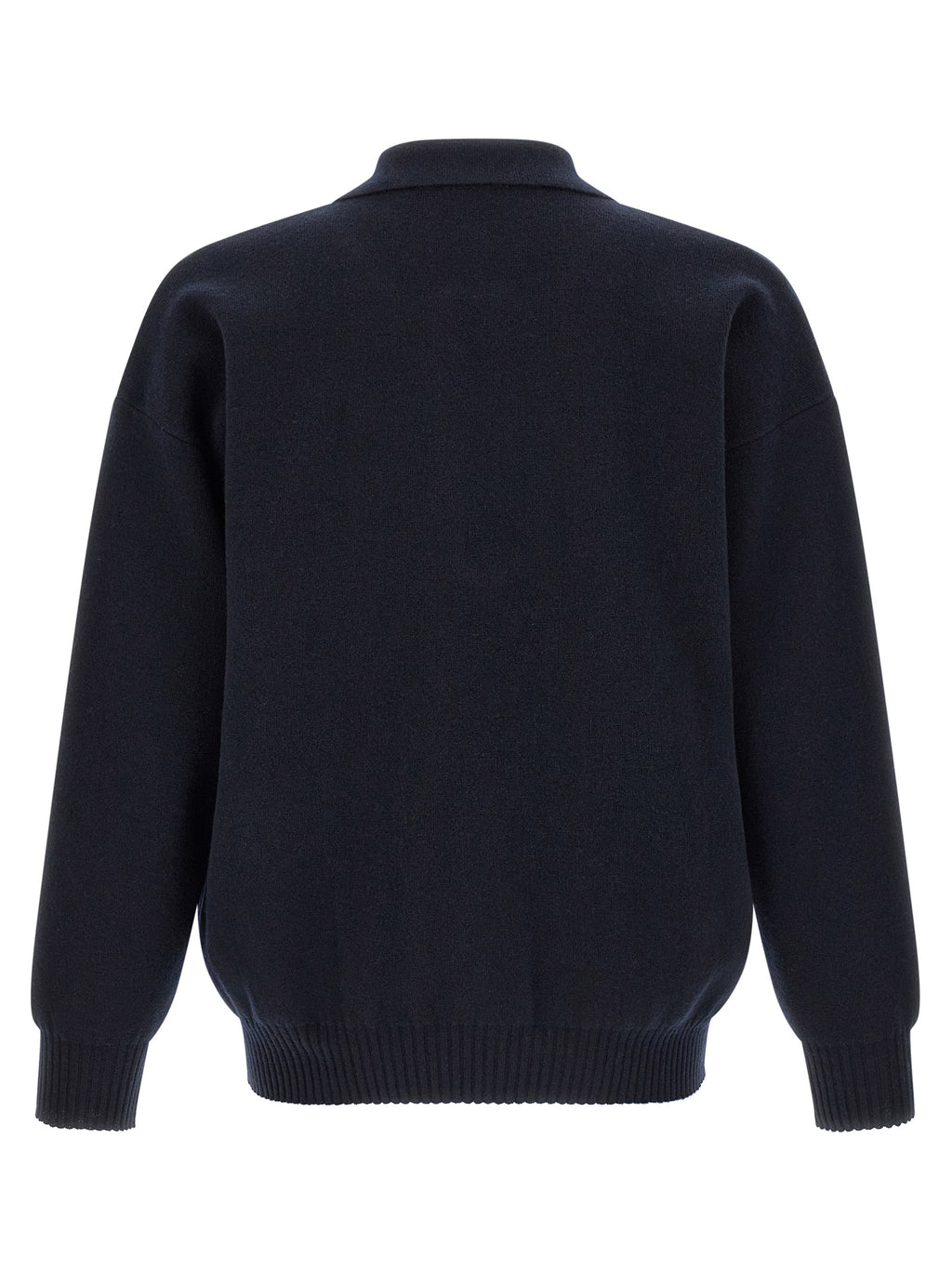 Roberto Collina Blue Merino Wool Polo Shirt