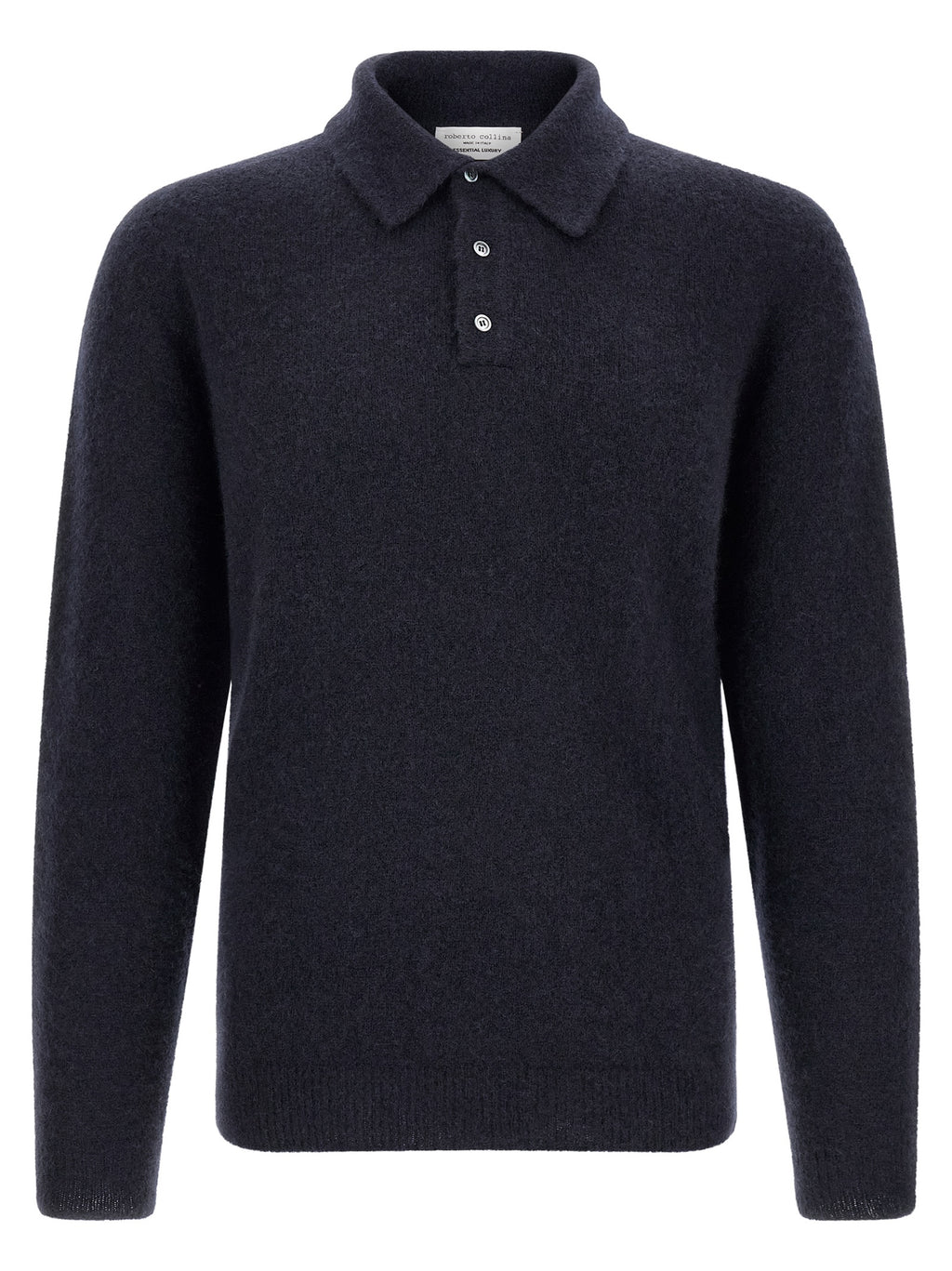 Roberto Collina Blue Cashmere Polo Shirt