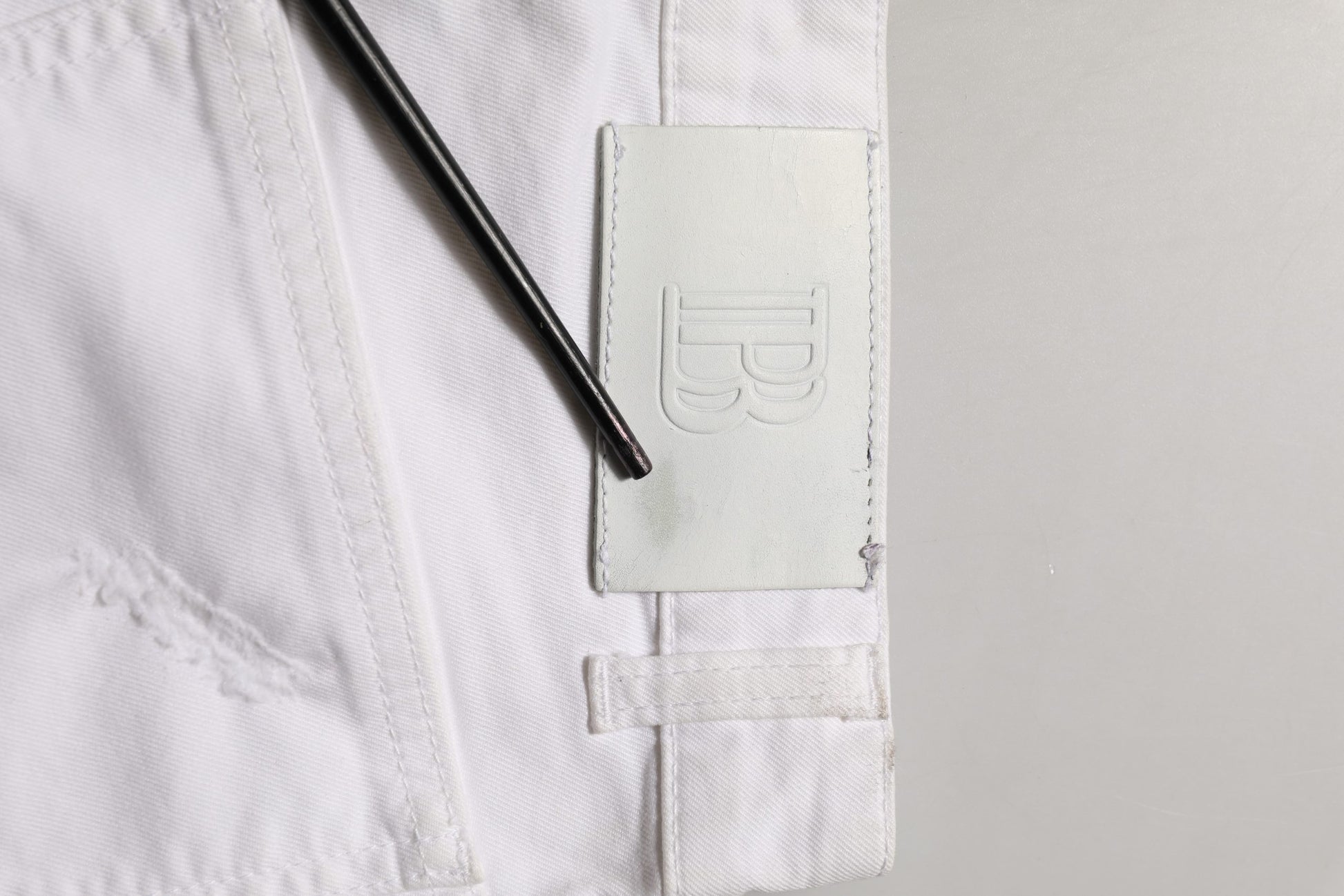 Pierre Balmain White Cotton Stretch Skinny Denim Trouser Jeans