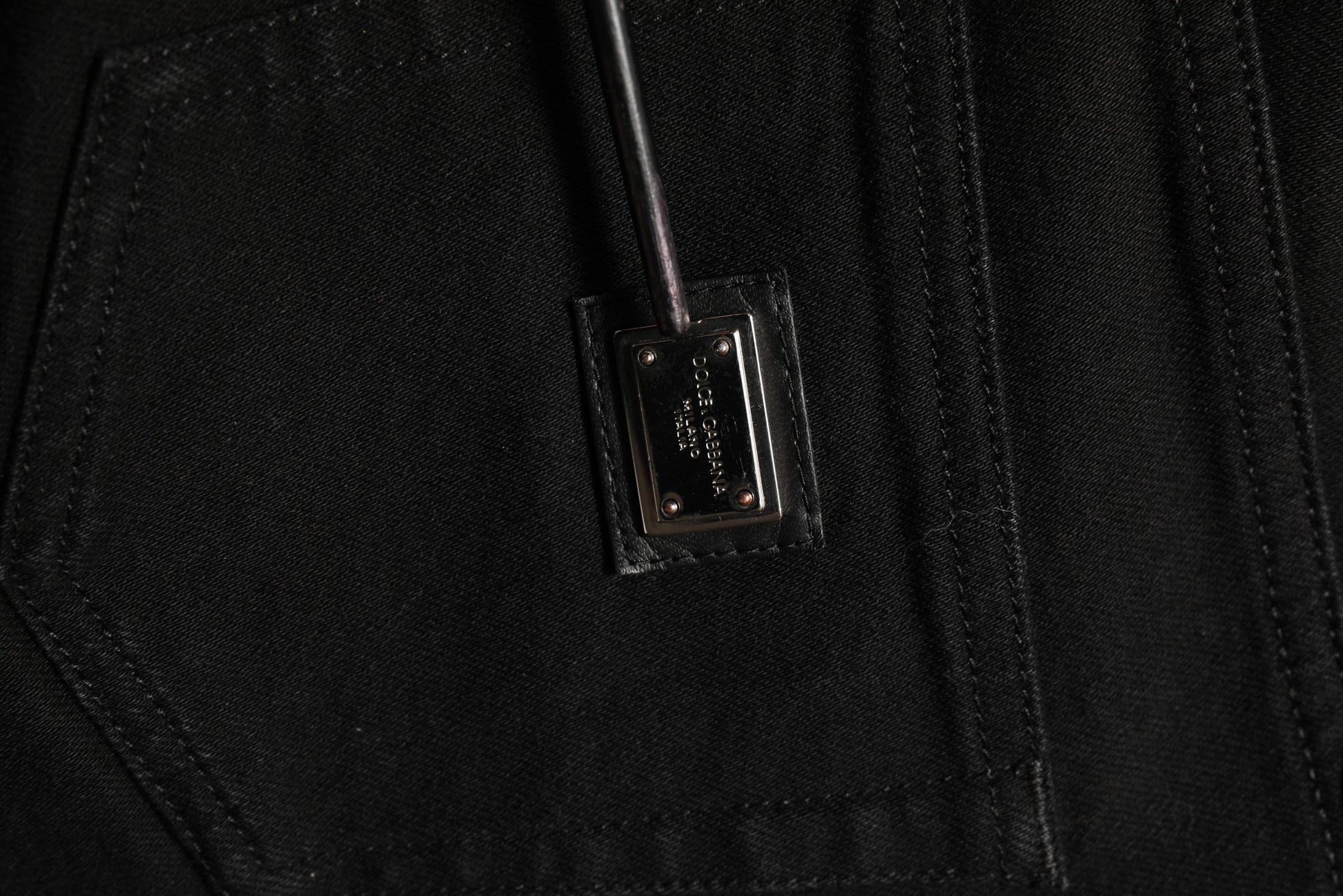 Dolce & Gabbana Black Cotton Stretch Skinny Denim Jeans