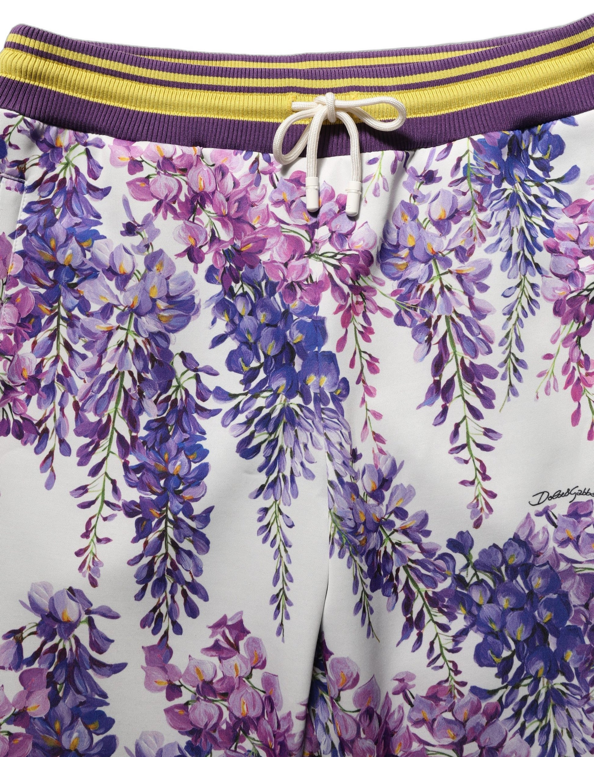 Dolce & Gabbana Multicolor Floral Mid Waist Jogger Pants
