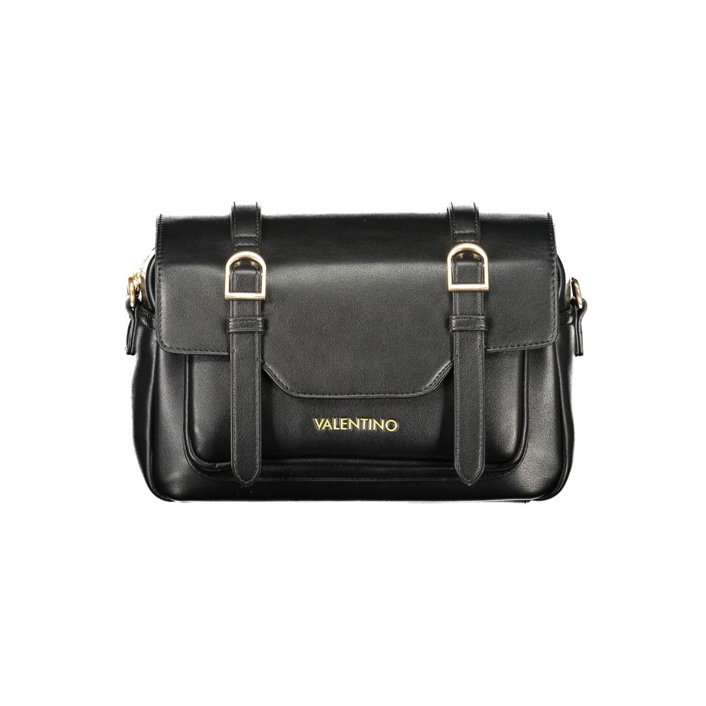 Mario Valentino Schwarze Damenhandtasche aus Polyurethan