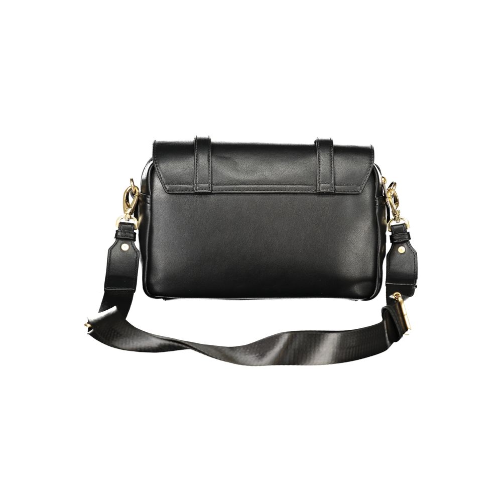 Mario Valentino Schwarze Damenhandtasche aus Polyurethan