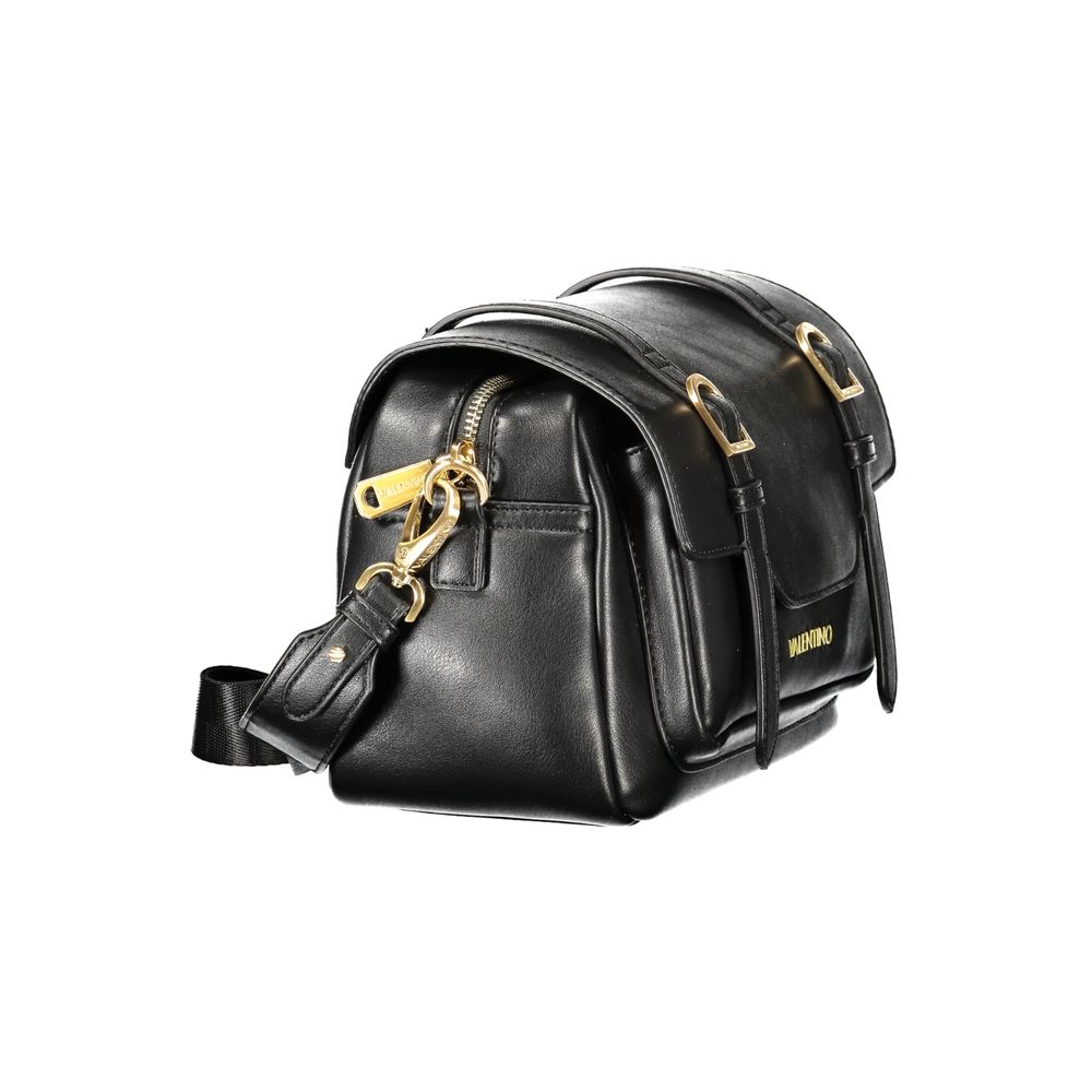 Mario Valentino Schwarze Damenhandtasche aus Polyurethan
