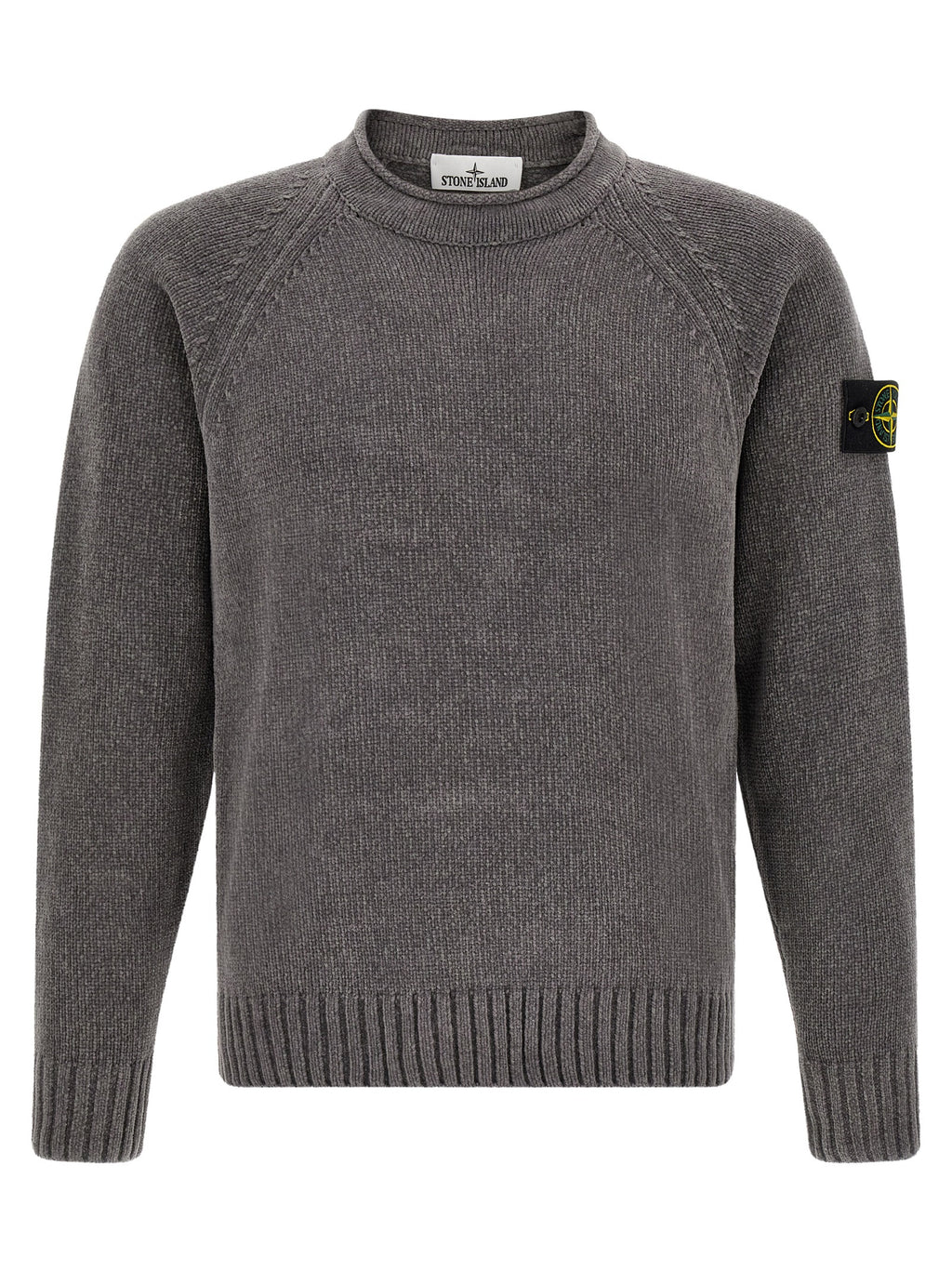 Stone Island Gray Cotton Cardigan