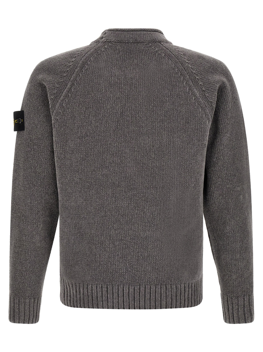 Stone Island Gray Cotton Cardigan