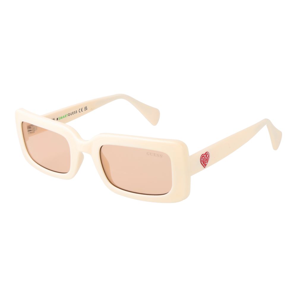 Lunettes de soleil Guess en plastique beige