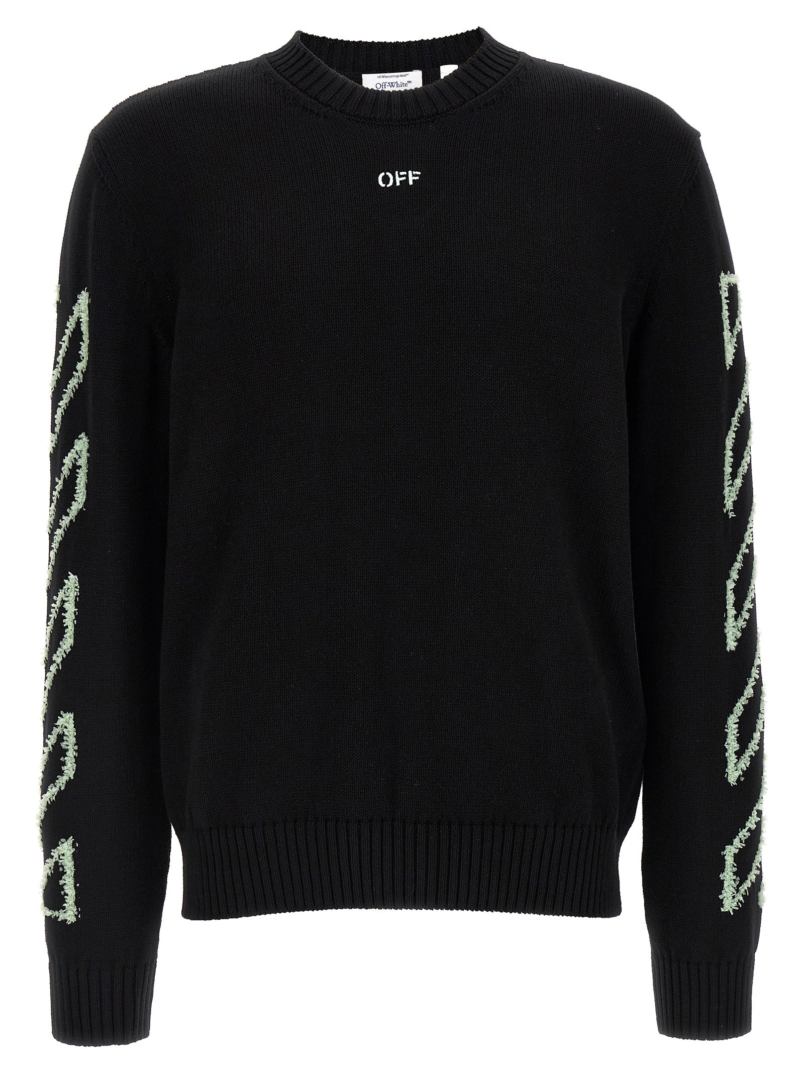 Off-White Black Cotton Cardigan