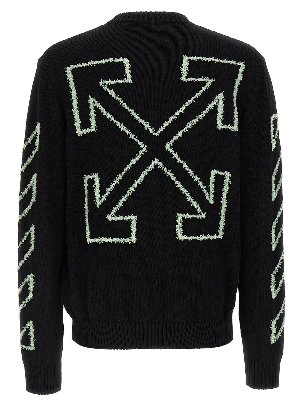 Off-White Black Cotton Cardigan