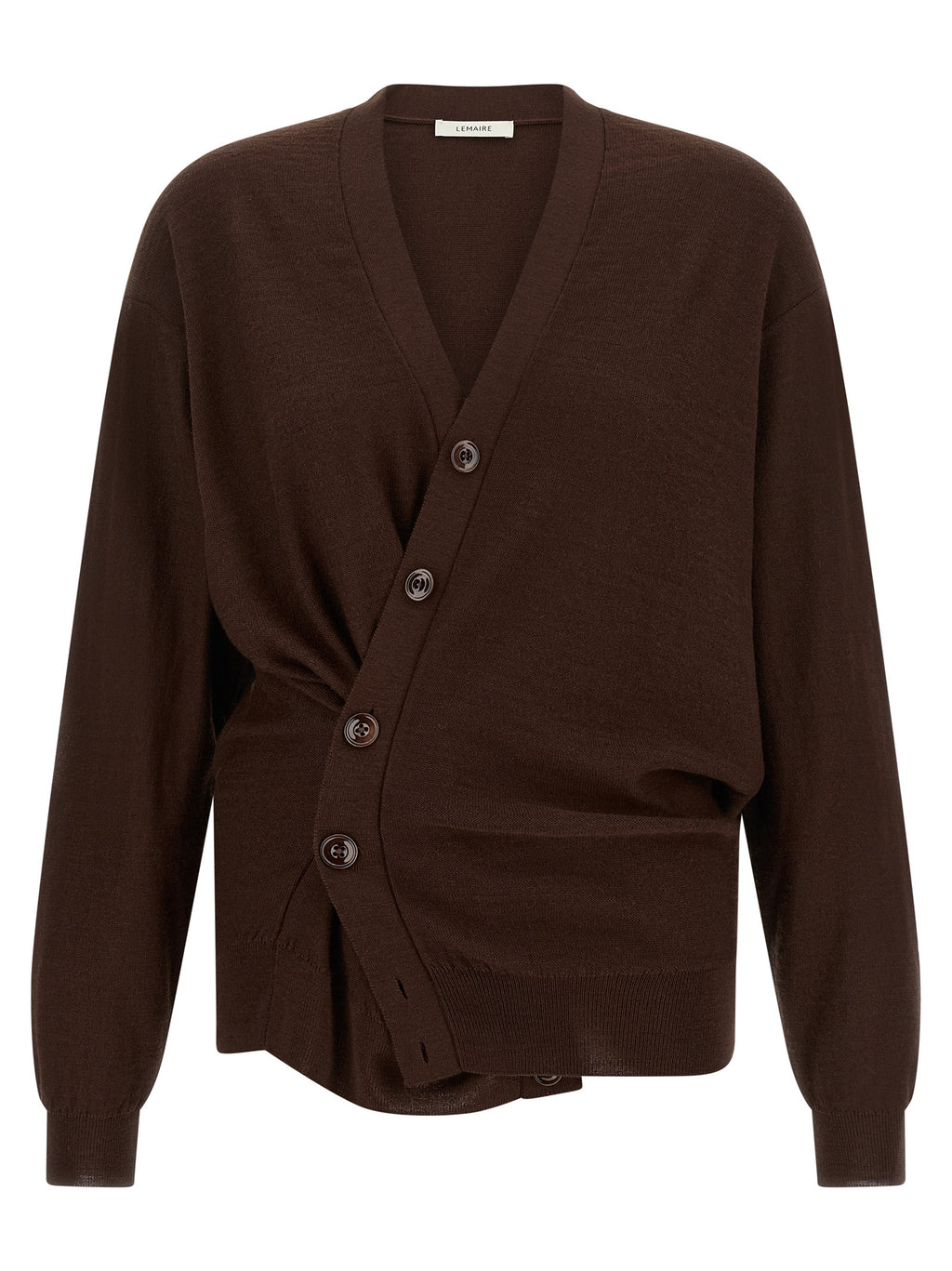Lemaire Bordeaux Wollstrickjacke