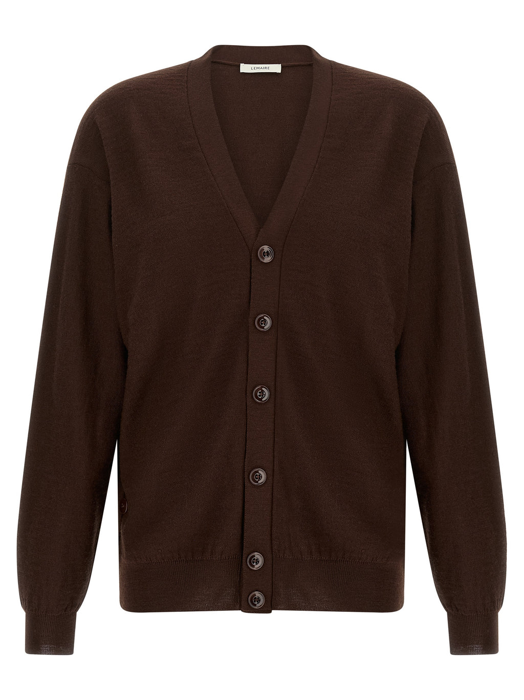 Lemaire Bordeaux Wollstrickjacke