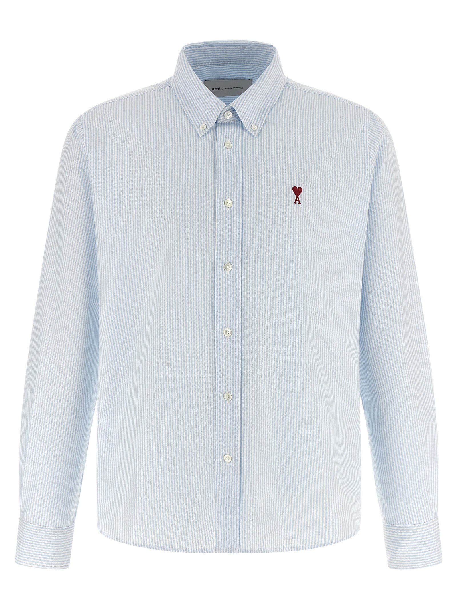 Ami Paris Blue Cotton Blouse