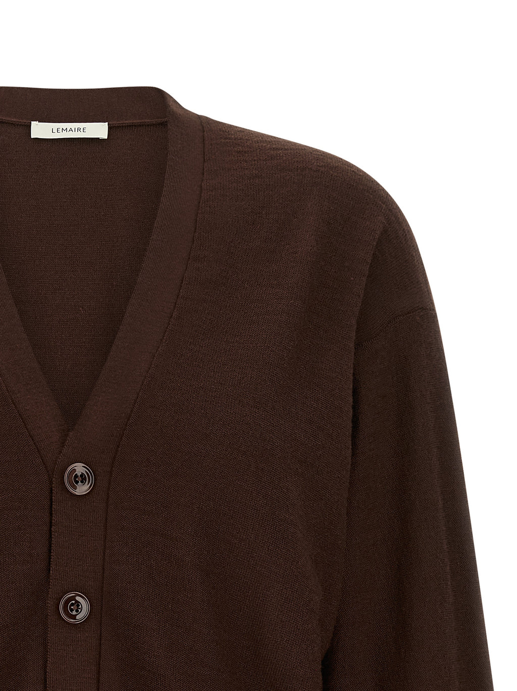 Lemaire Bordeaux Wollstrickjacke