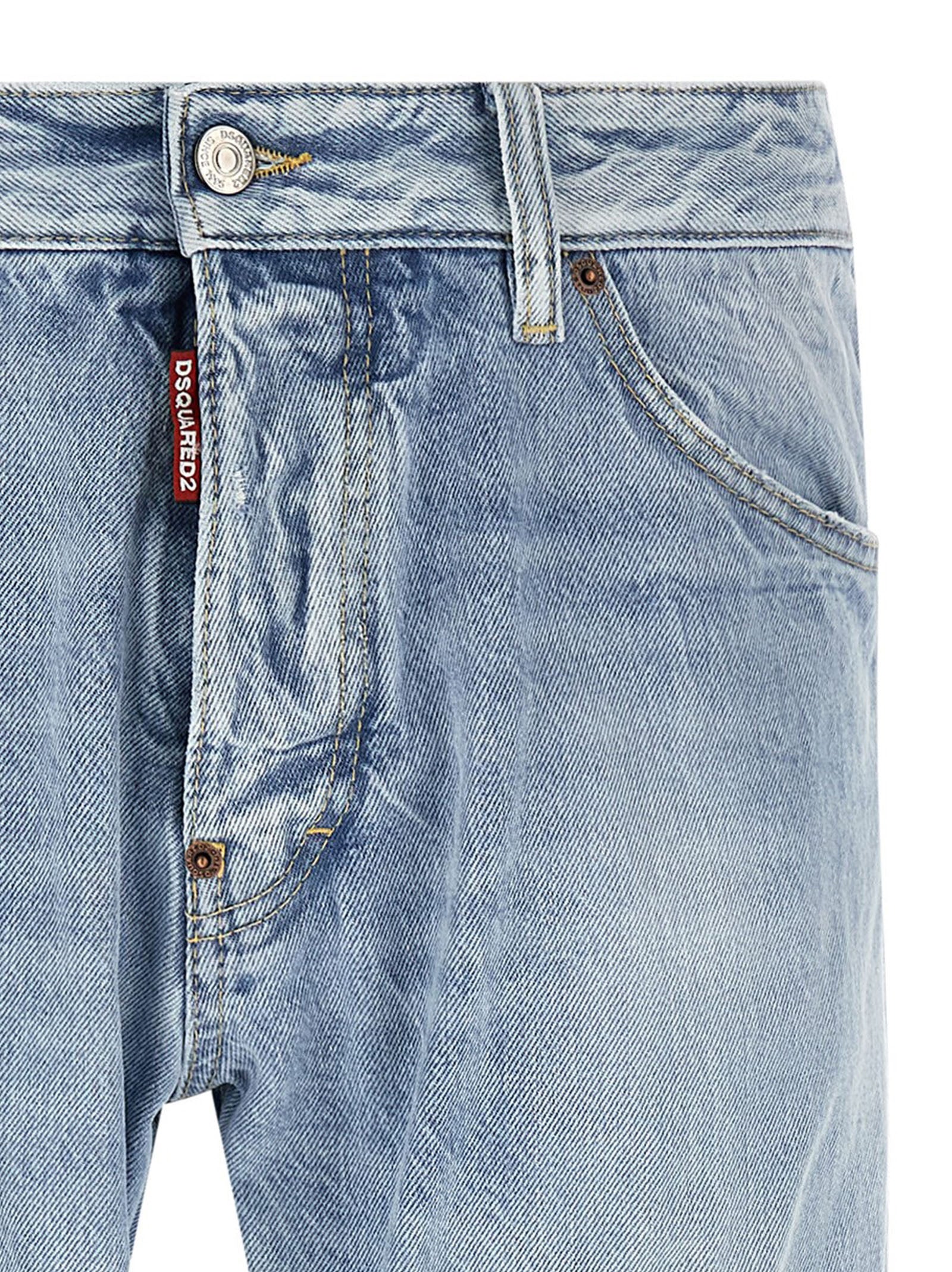 Dsquared² Blue Cotton Jeans Denim