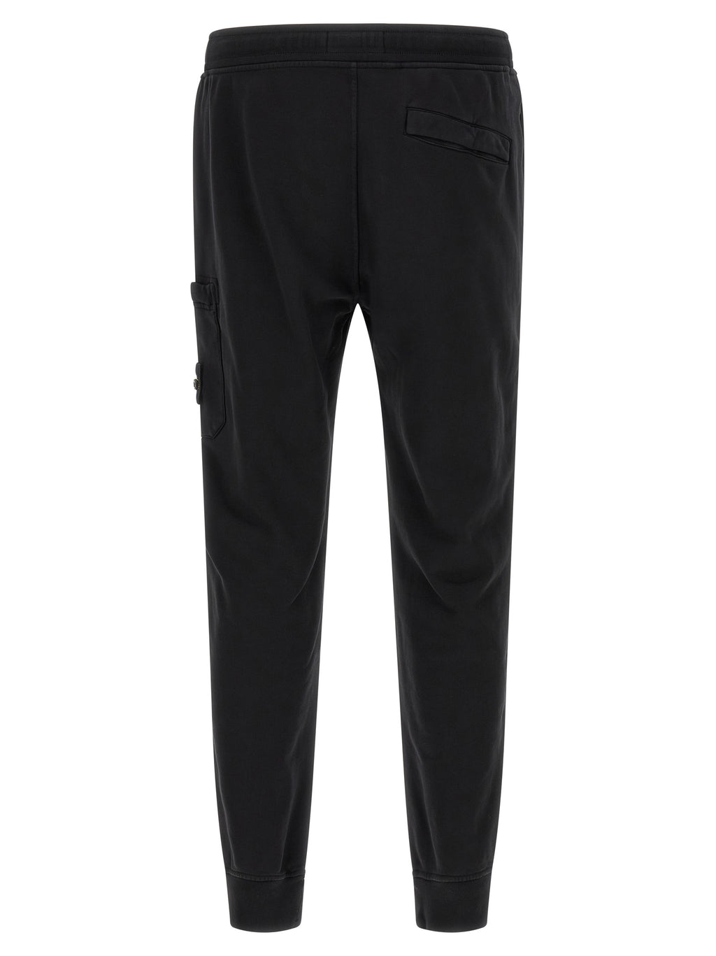 Stone Island Black Cotton Joggers (Workout Pants)