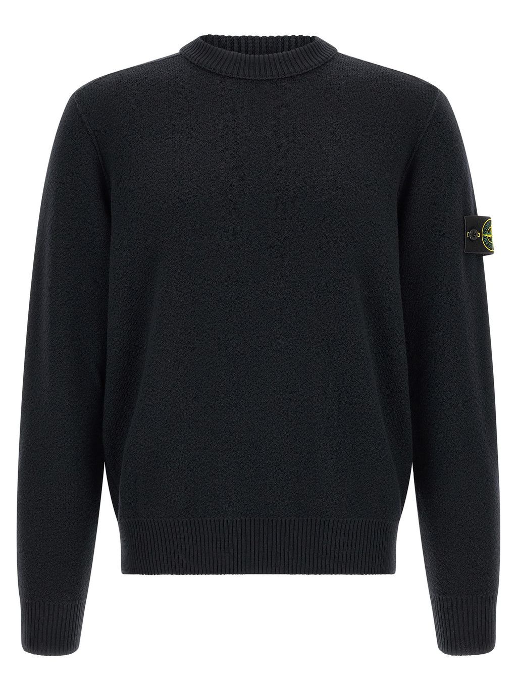 Stone Island Blue Virgin Wool Cardigan