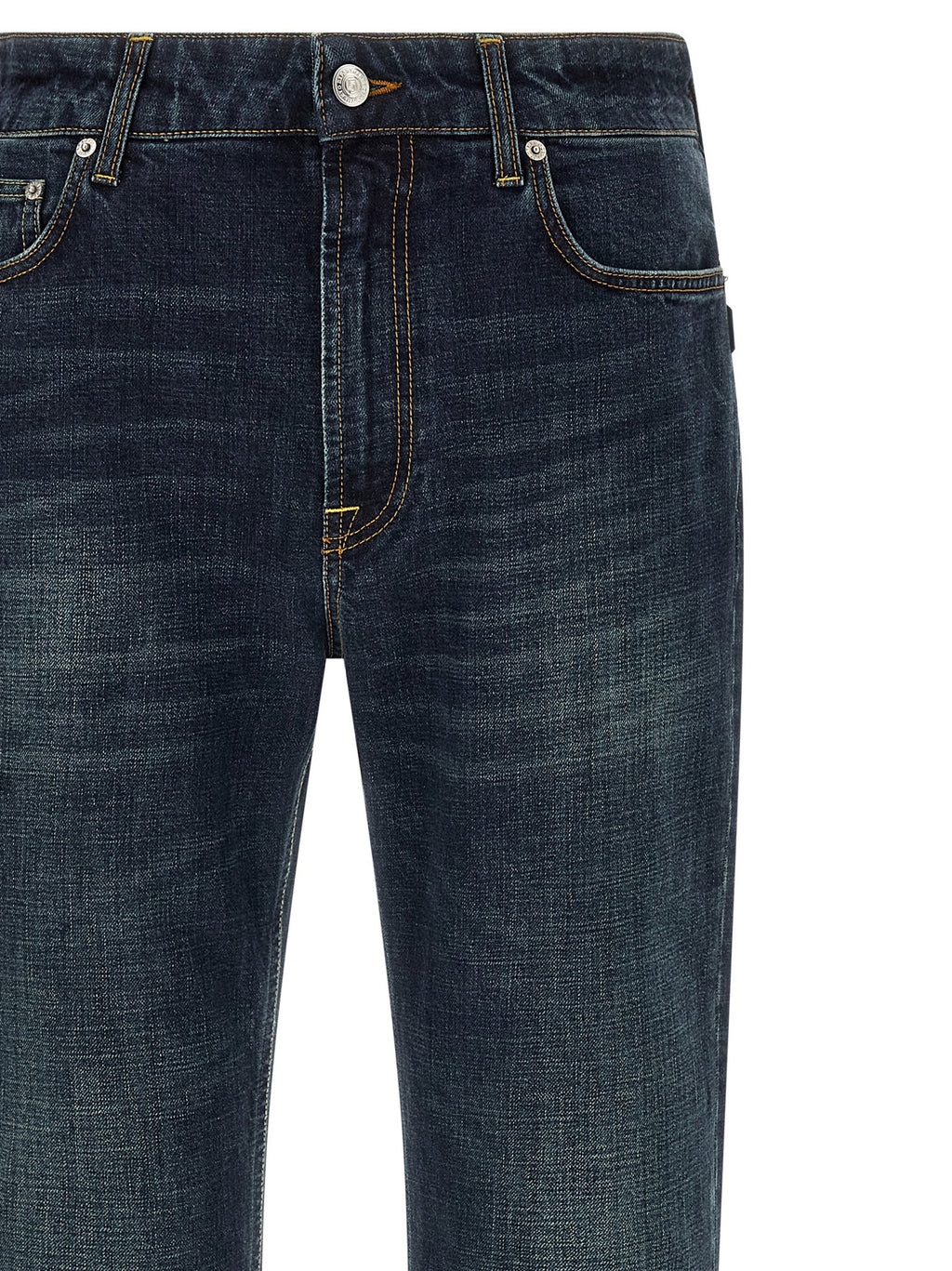 Department 5 Blue Cotton Straight-Leg Jeans