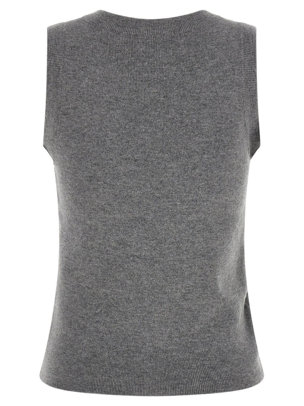 Giuseppe Di Morabito Gray Virgin Wool Sleeveles Sweater