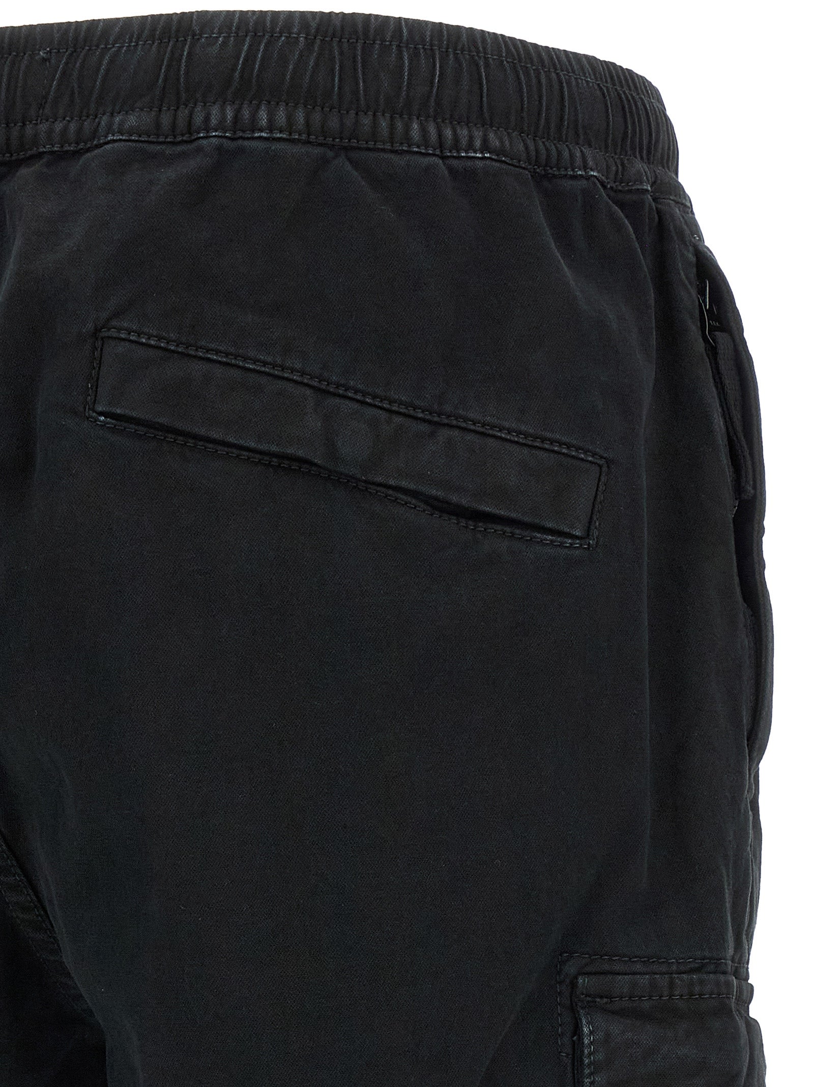 Stone Island Black Cotton Cargo Pants