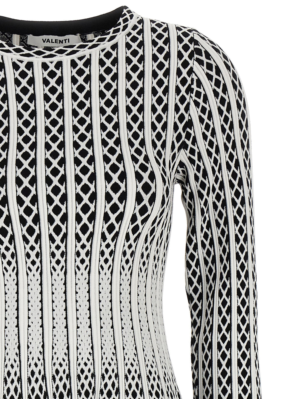 ANTONINO VALENTI Bicolor Viscose Midi Dress