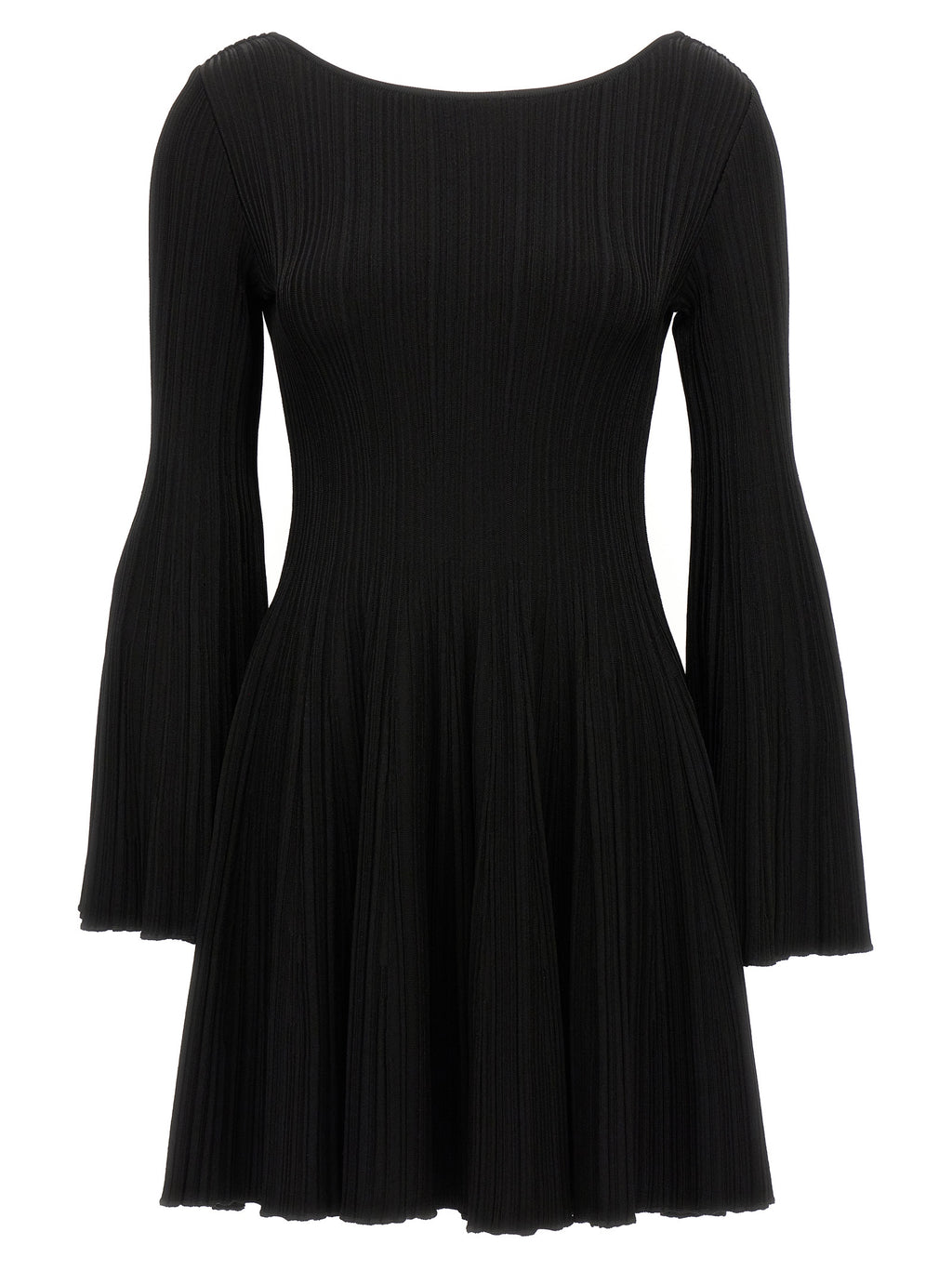 ANTONINO VALENTI Black Viscose Short Dress