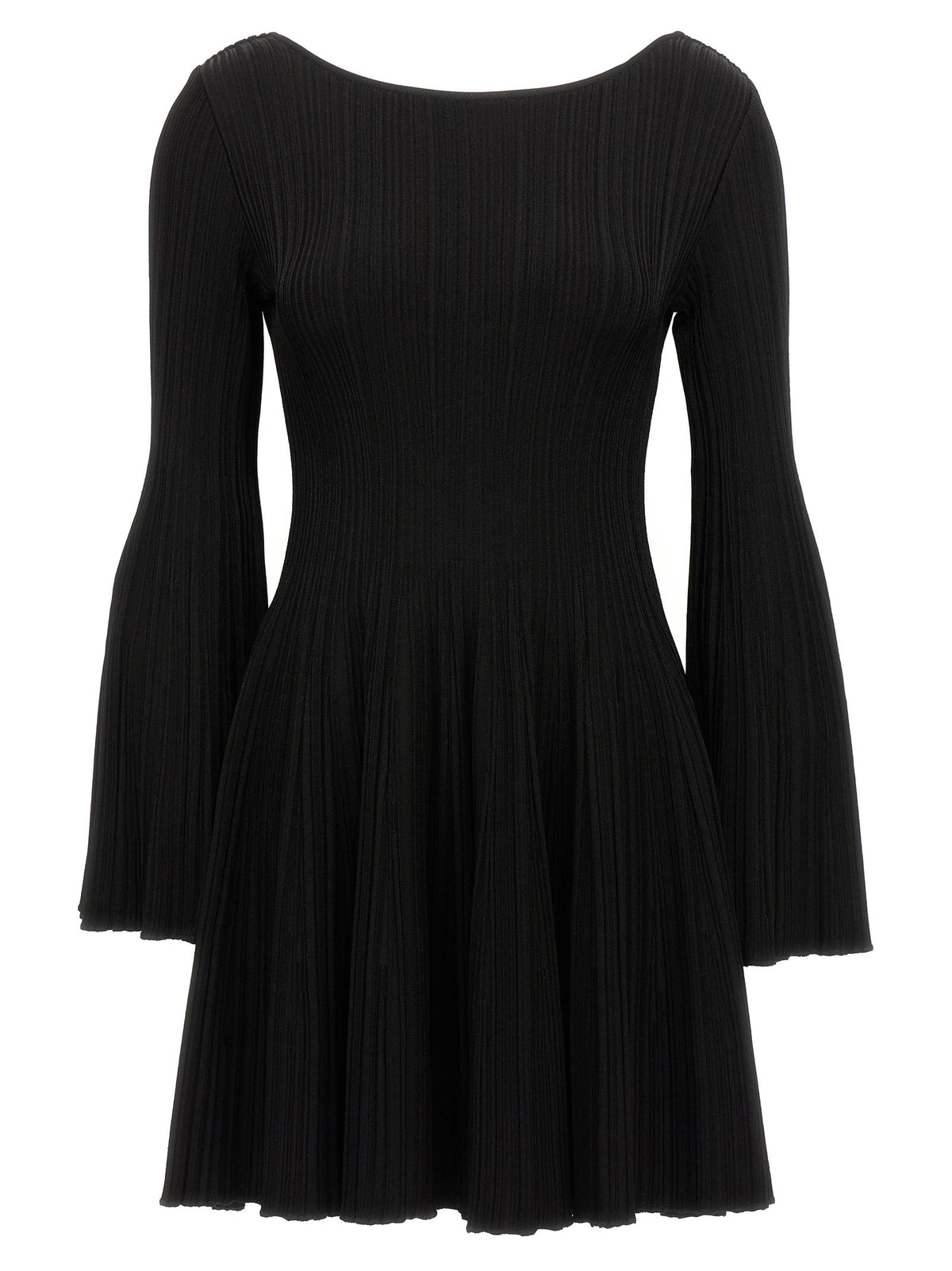 ANTONINO VALENTI Black Viscose Short Dress