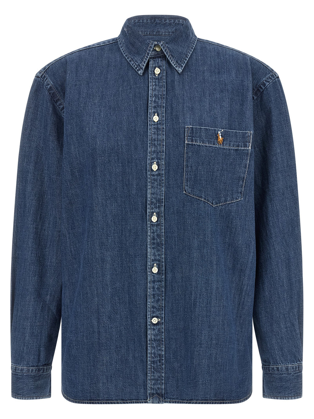 Polo Ralph Lauren Blue Cotton Blouse