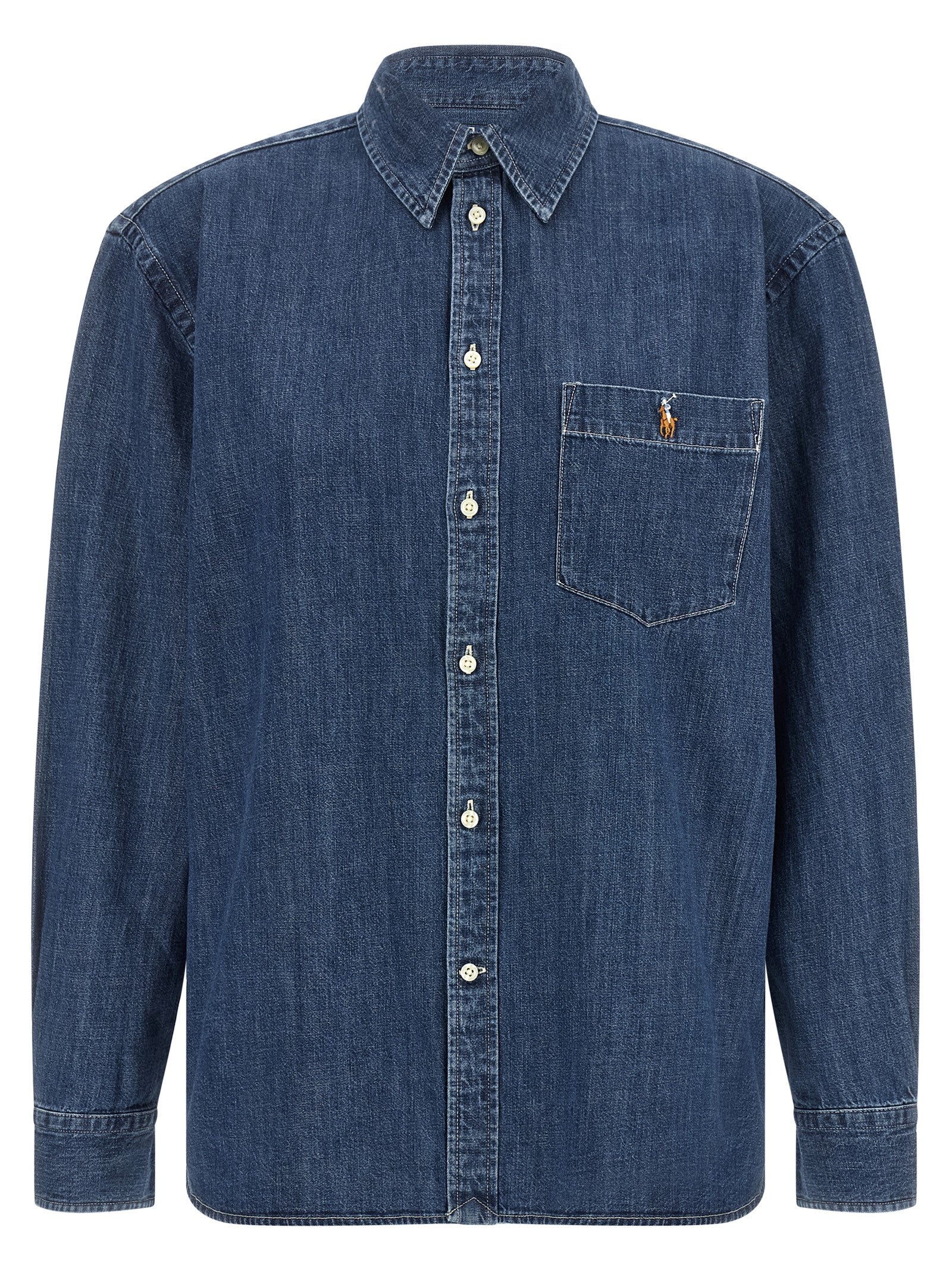 Polo Ralph Lauren Blue Cotton Blouse
