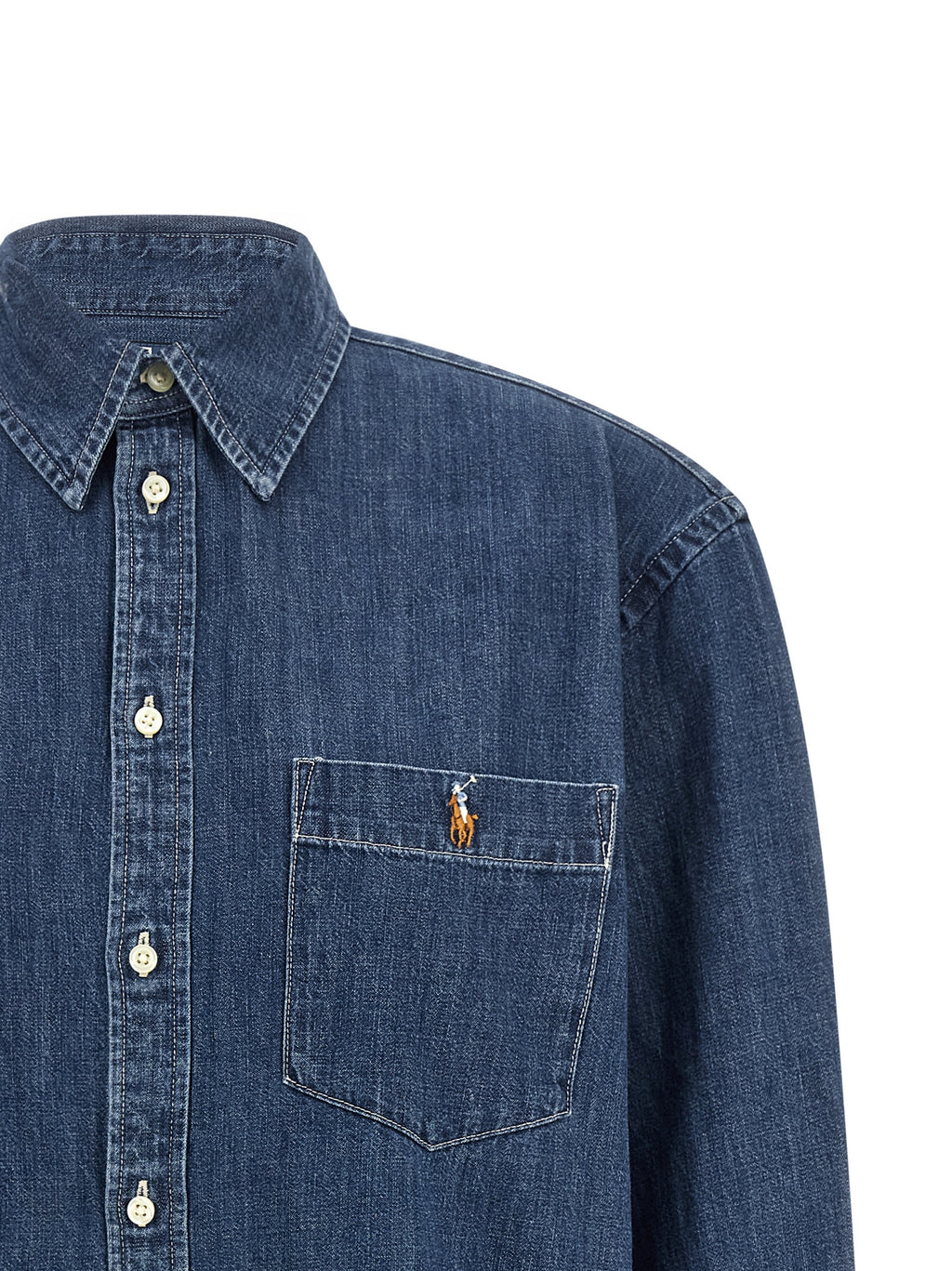 Polo Ralph Lauren Blue Cotton Blouse