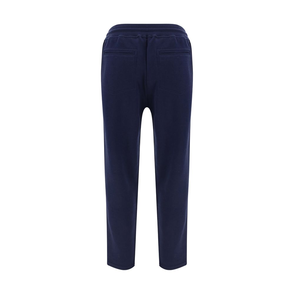 Brunello Cucinelli Blue Cotton Joggers (Workout Pants)