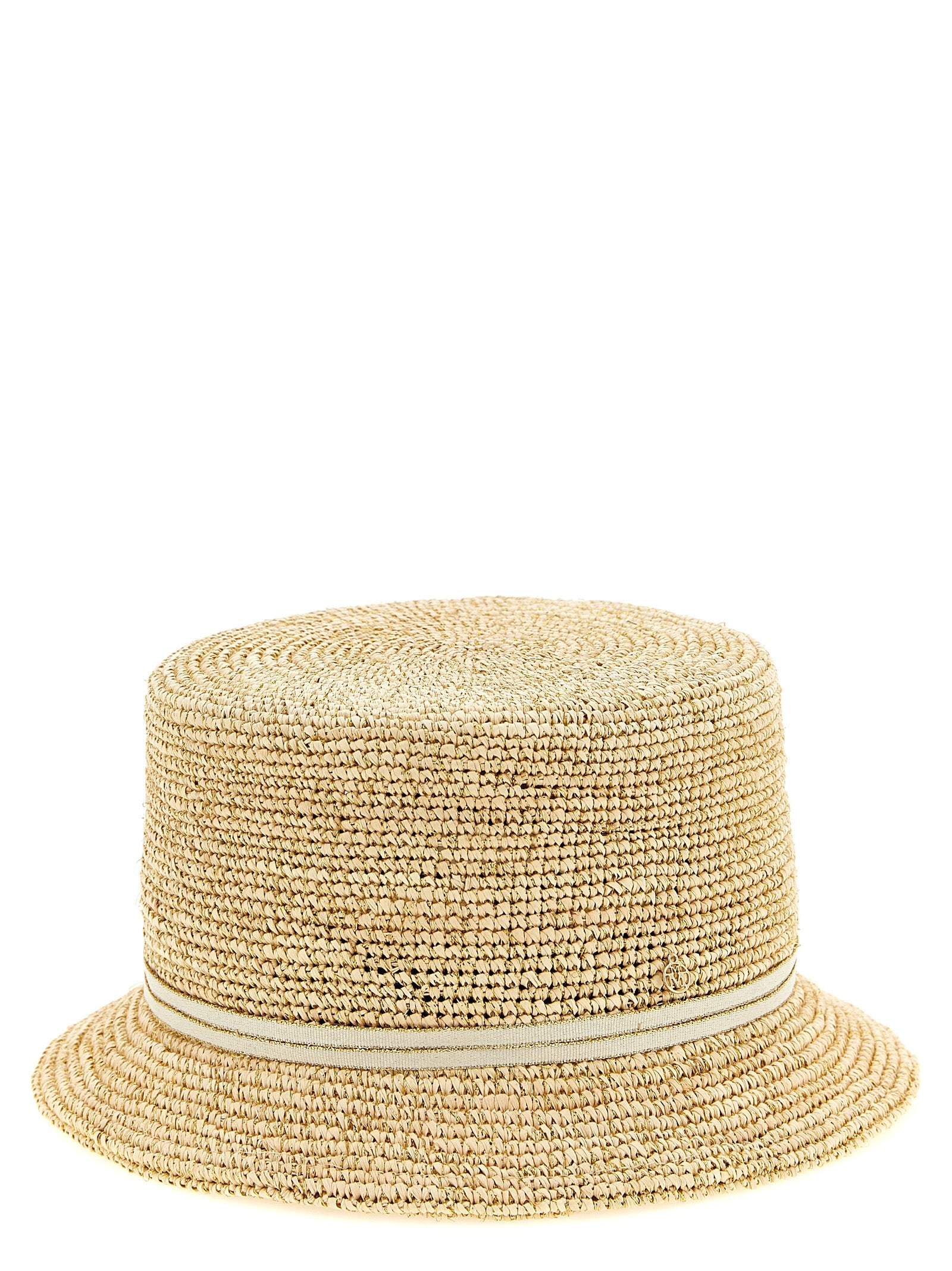Maison Michel Beige Fabric Sunhat