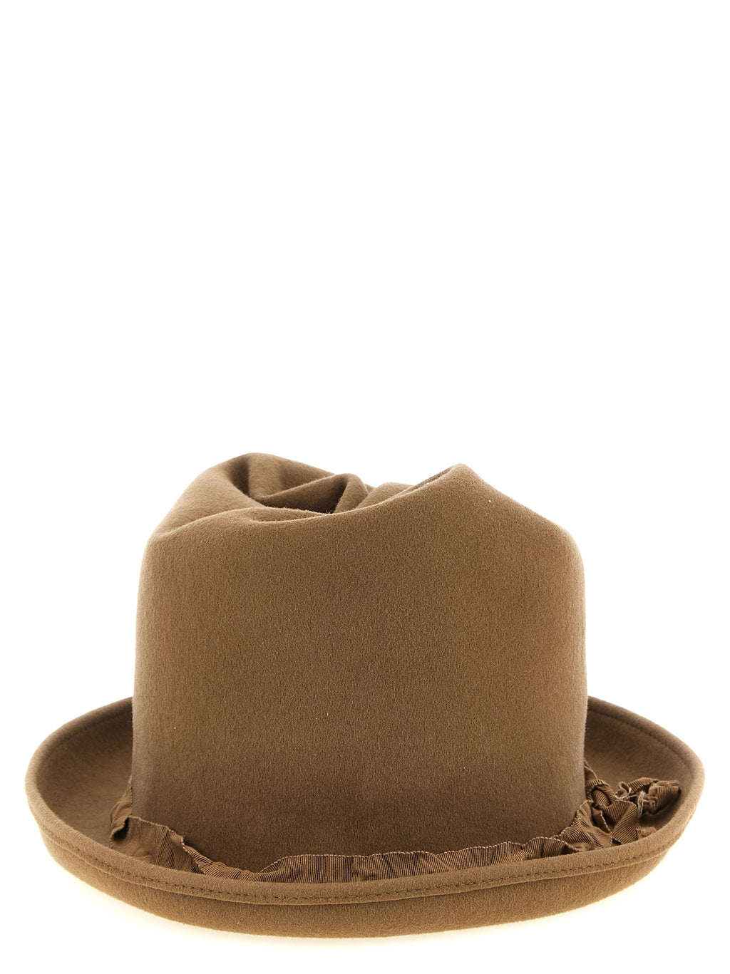 Yohji Yamamoto Beige Wool Fedora