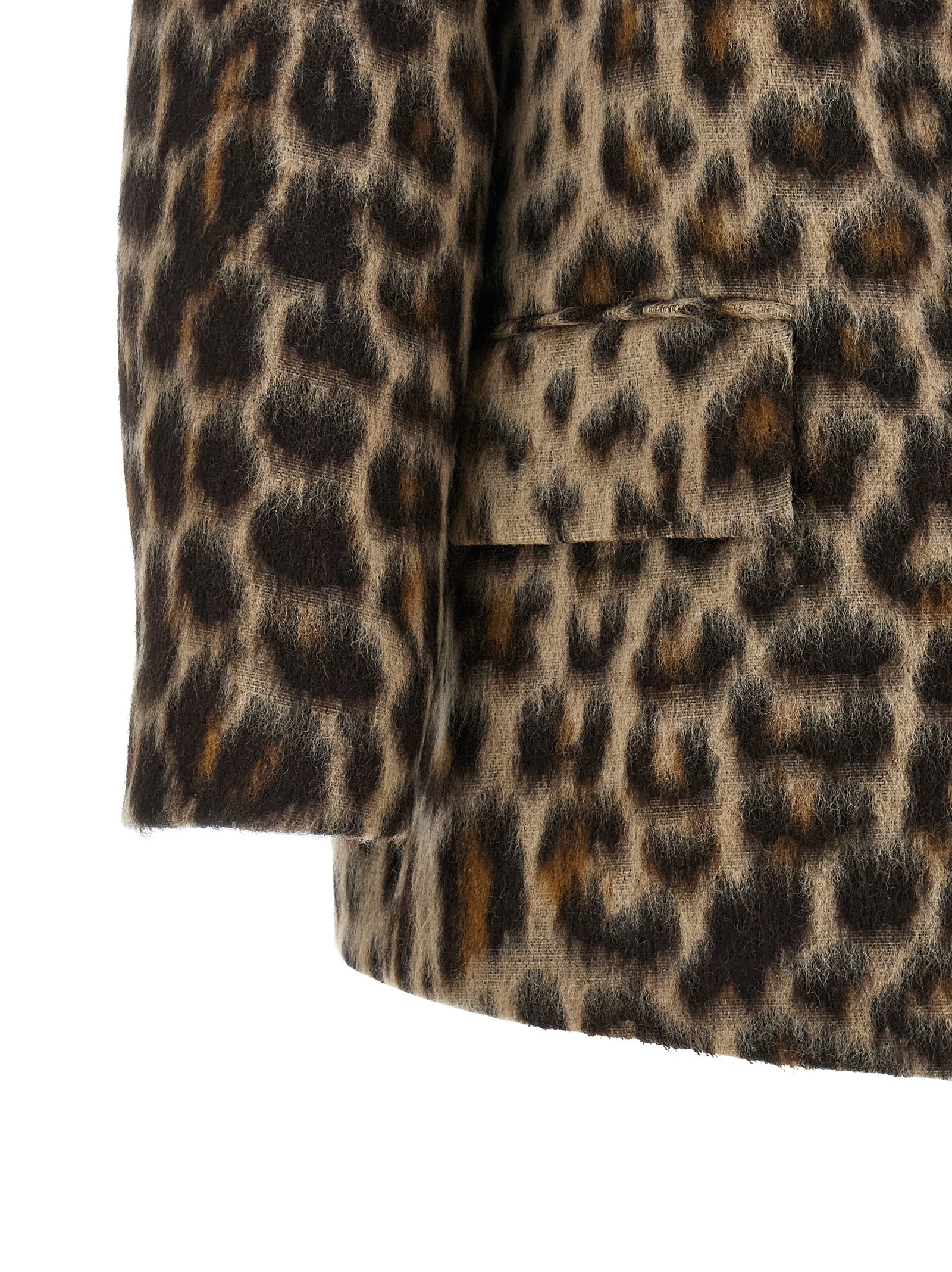 Alberto Biani Beige Wool Coat